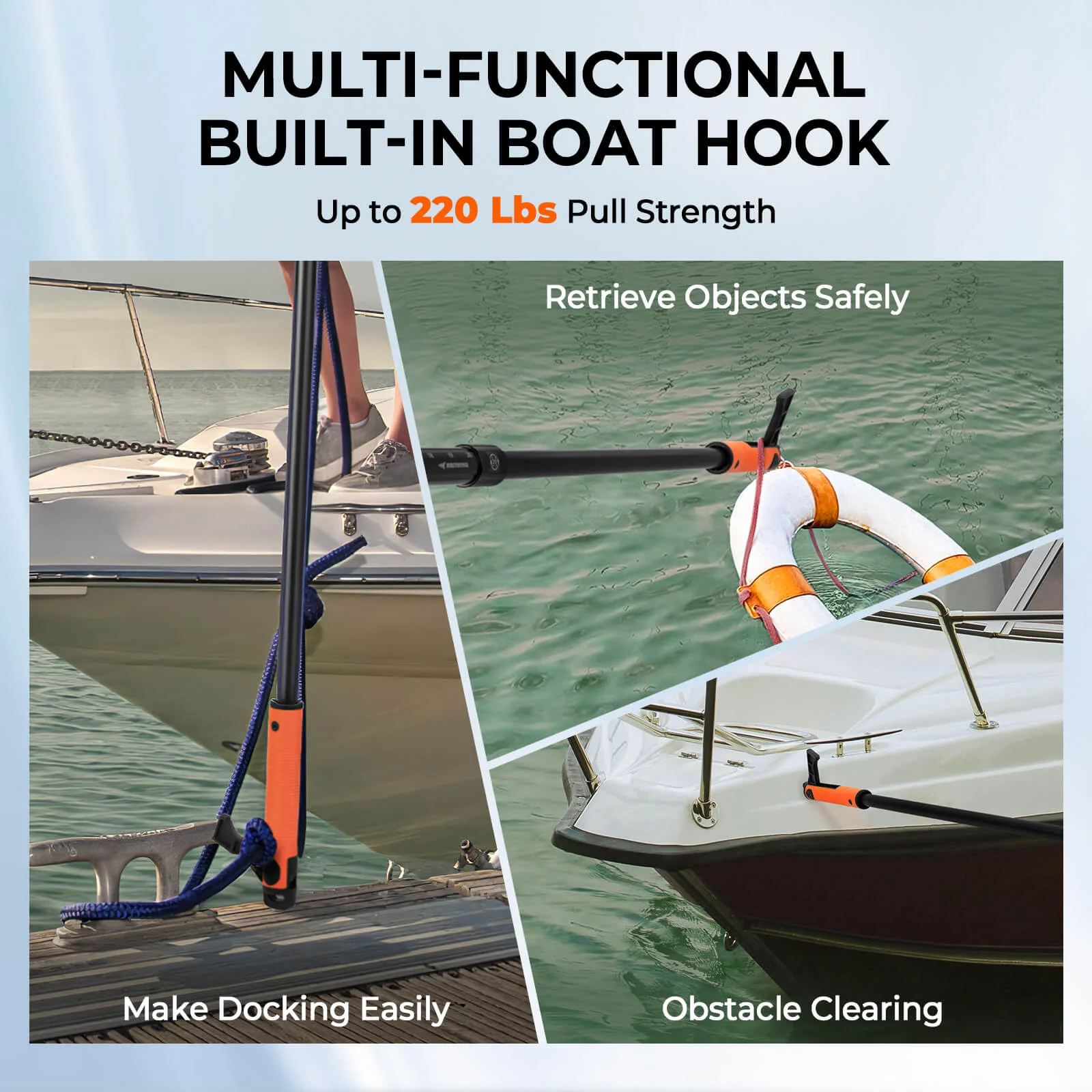 KastKing Brutus Foldable Extendable Fishing Net With Boat Hook - Image 15