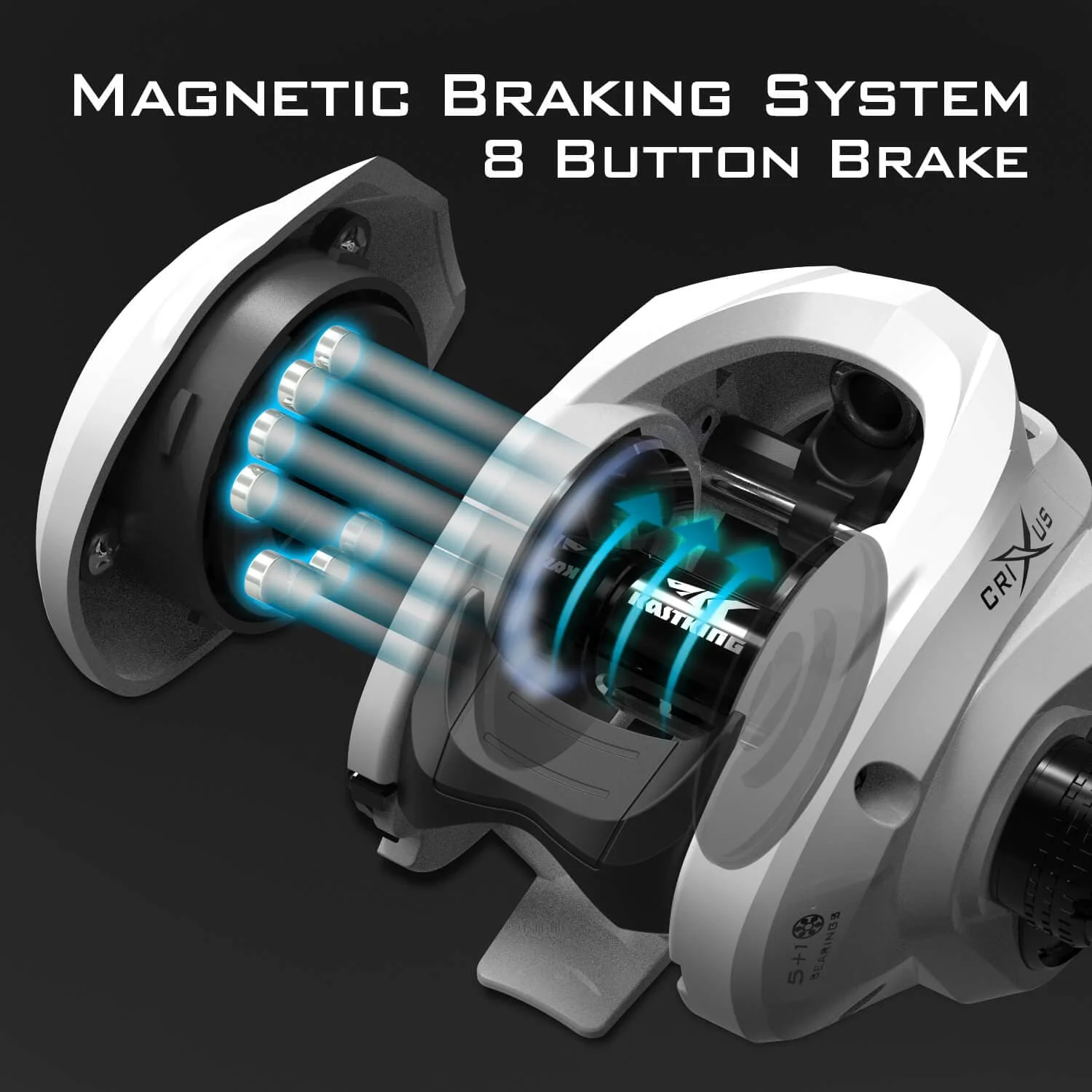 KastKing Crixus Baitcaster Rod and Reel Combo - Image 10