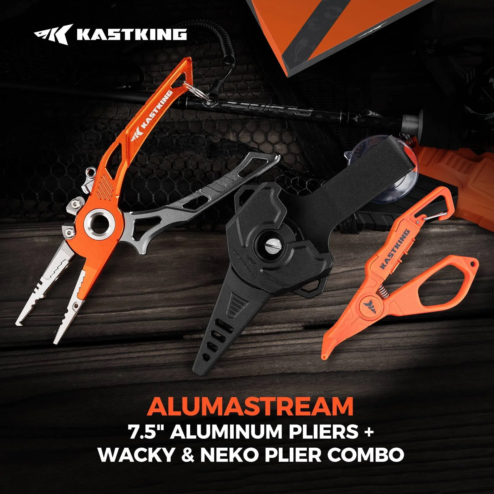 KastKing AlumaStream Aluminum Fishing Pliers or Combo - Image 10