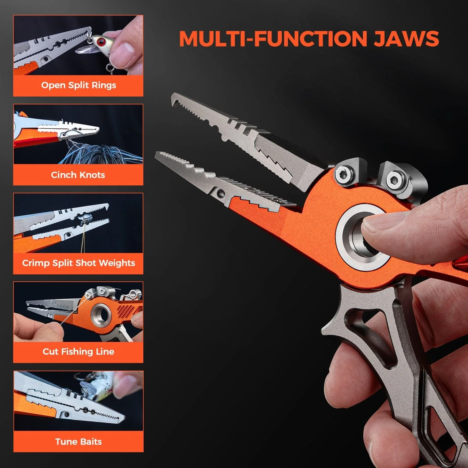 KastKing AlumaStream Aluminum Fishing Pliers or Combo - Image 5
