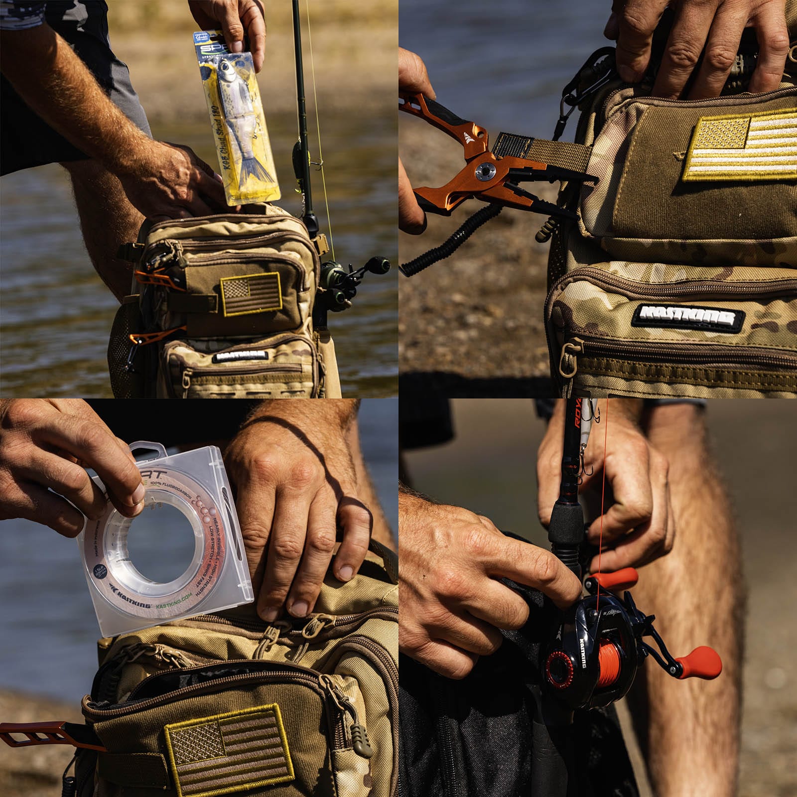 KastKing BlowBak Tactical Fishing Sling Tackle Storage Bag - Image 15