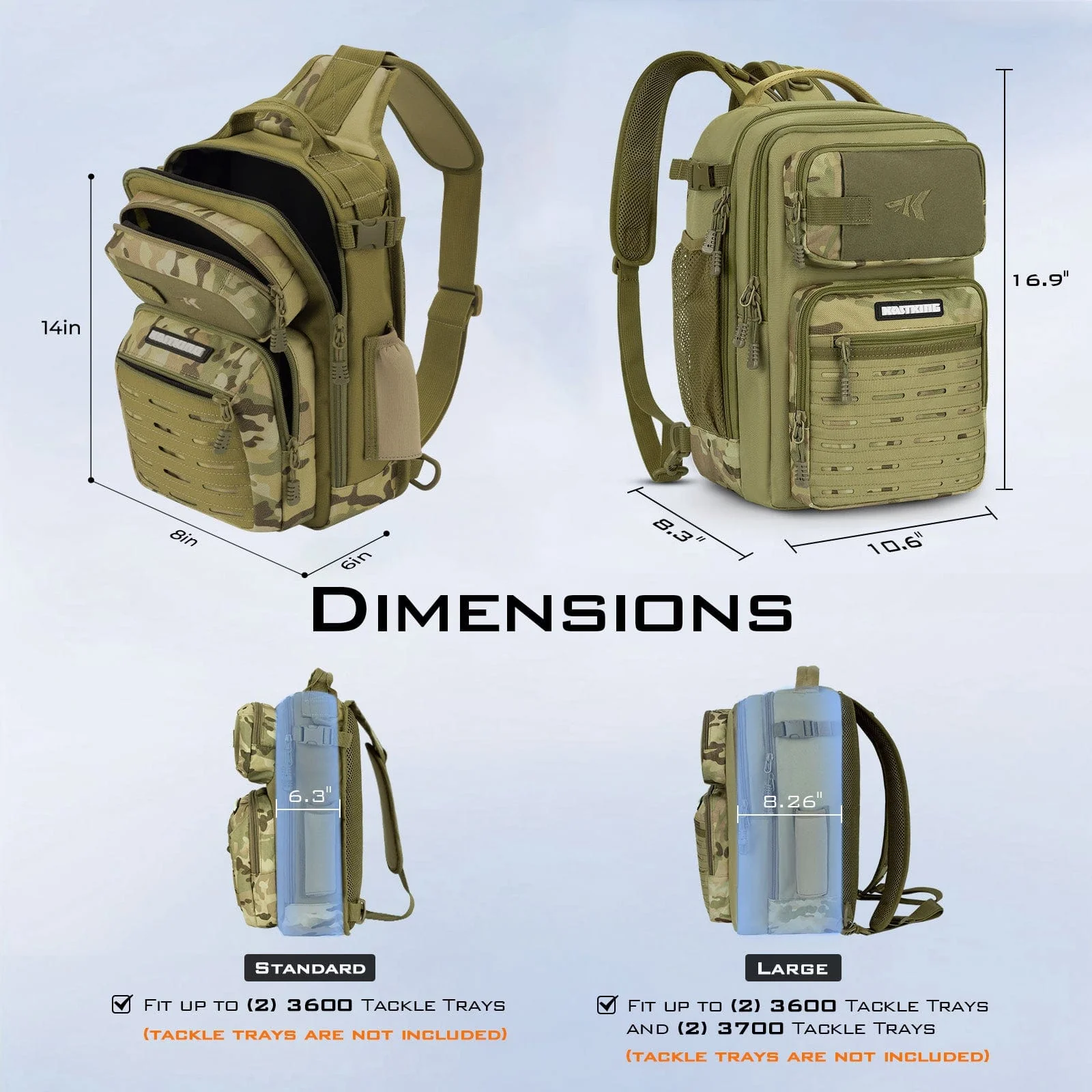 KastKing BlowBak Tactical Fishing Sling Tackle Storage Bag - Image 4