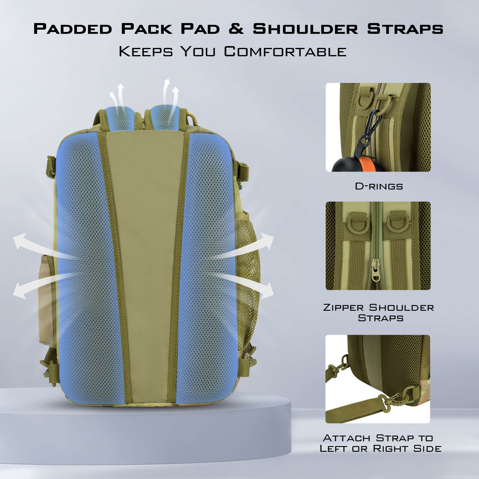 KastKing BlowBak Tactical Fishing Sling Tackle Storage Bag - Image 7
