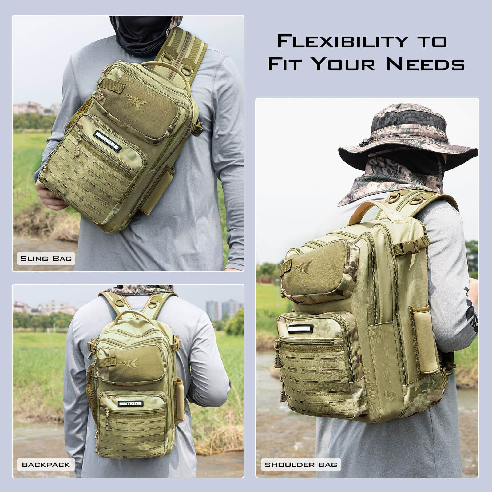 KastKing BlowBak Tactical Fishing Sling Tackle Storage Bag - Image 8