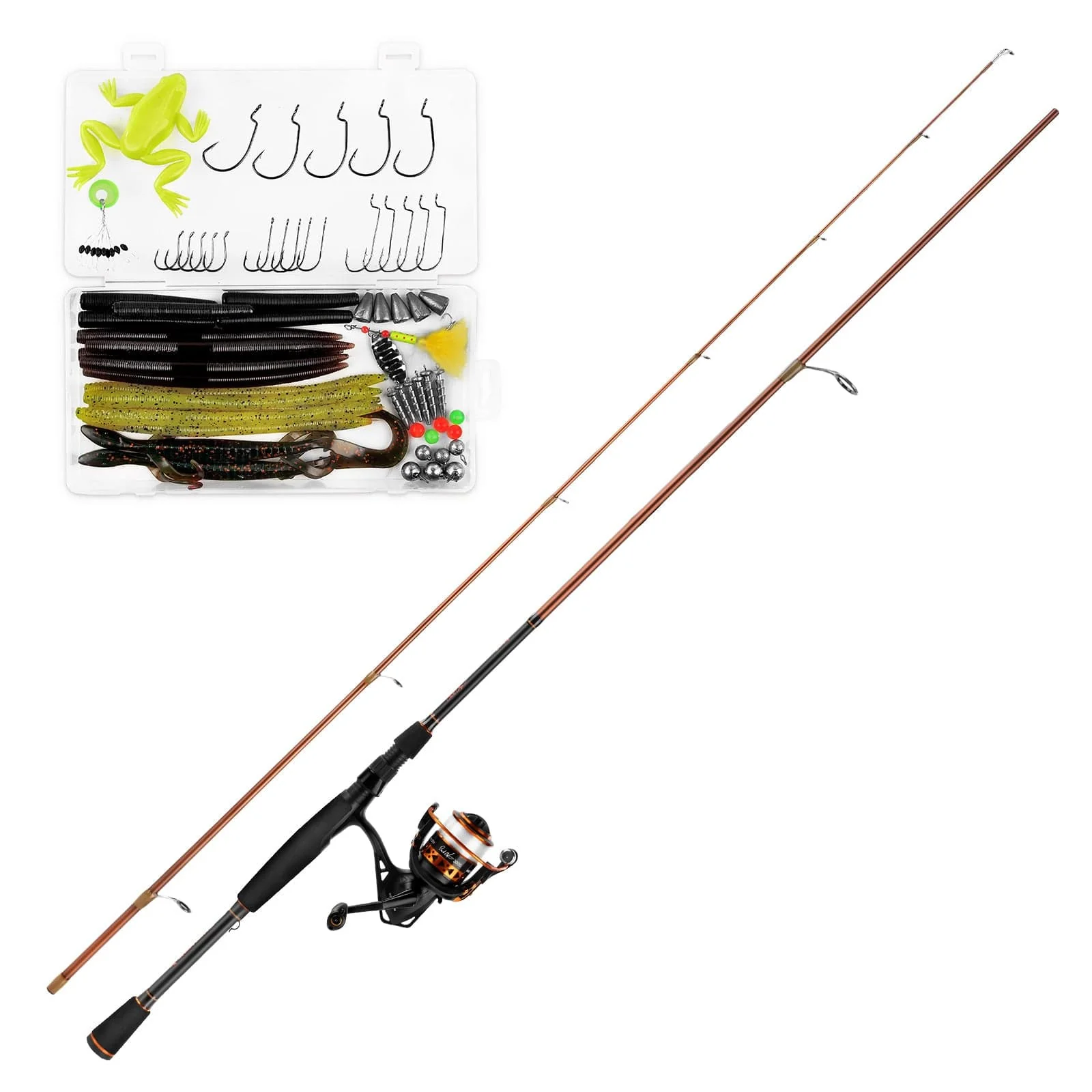 KastKing Brent Chapman Spinning Fishing Rod and Reel Combo with Tackle Kit - Image 9