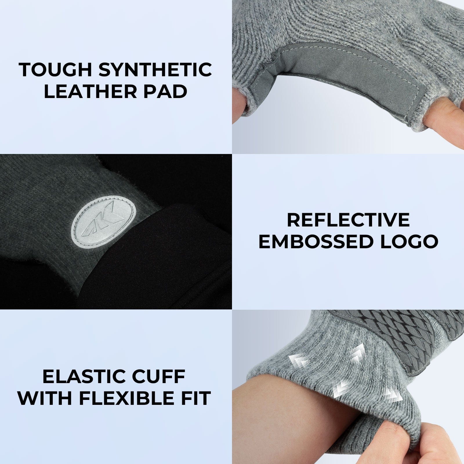 KastKing Bully Wooly Fingerless Wool Fishing Gloves - Image 7