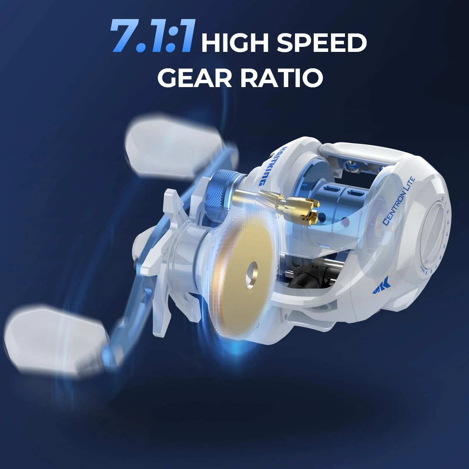 KastKing Centron Lite Baitcaster Rod and Reel Combo - Image 8