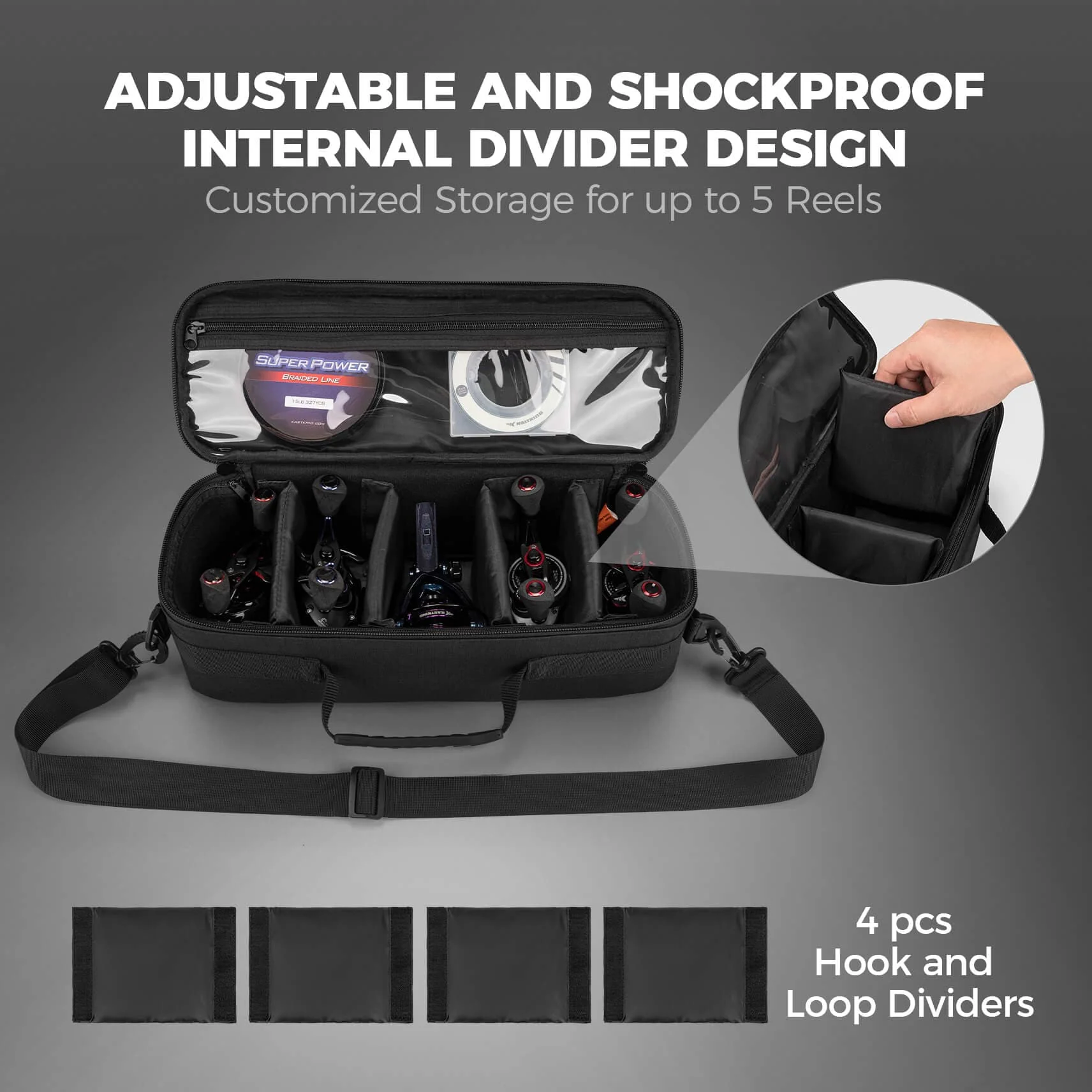 KastKing Fishing Reel Case Medium & Large - Image 3