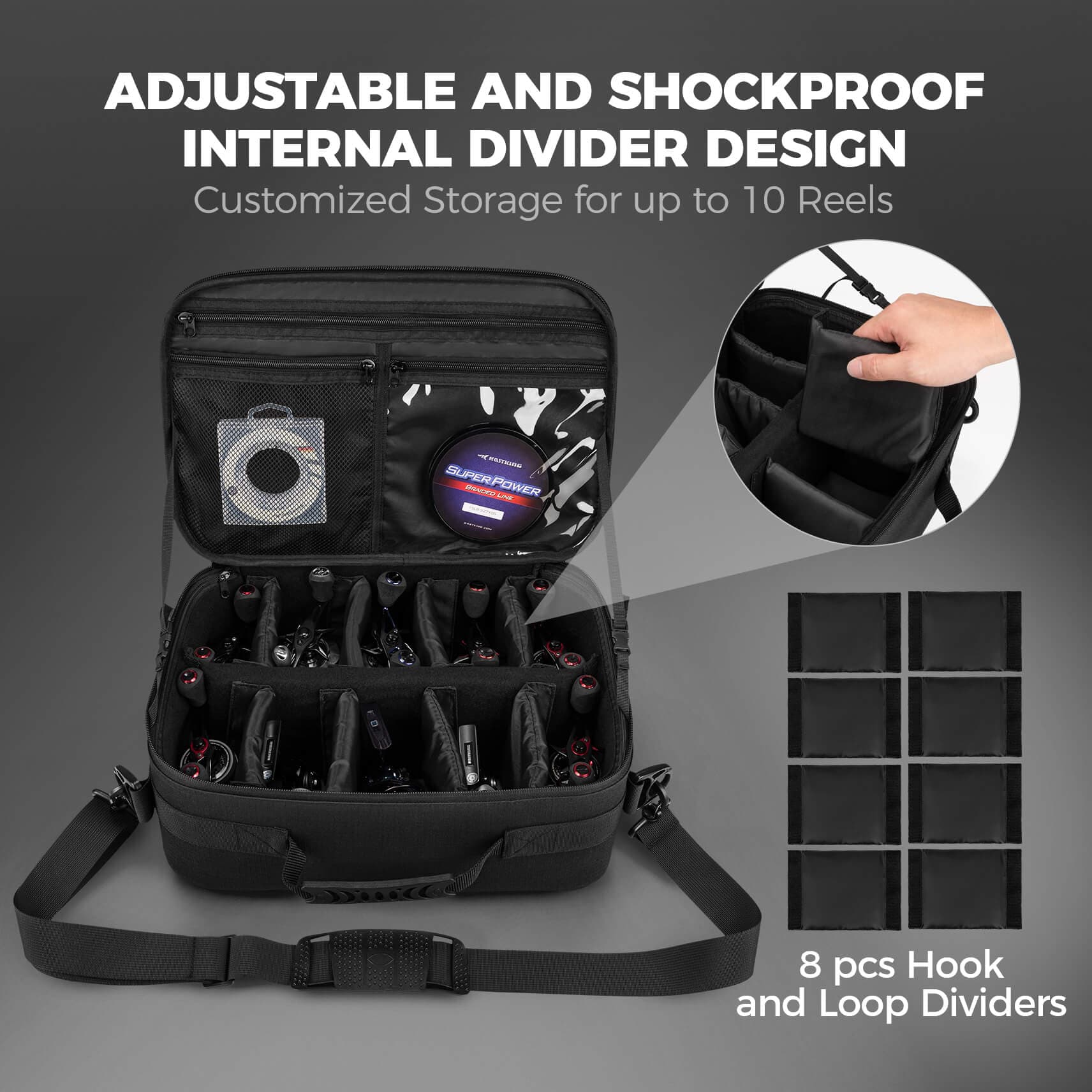 KastKing Fishing Reel Case Medium & Large - Image 4