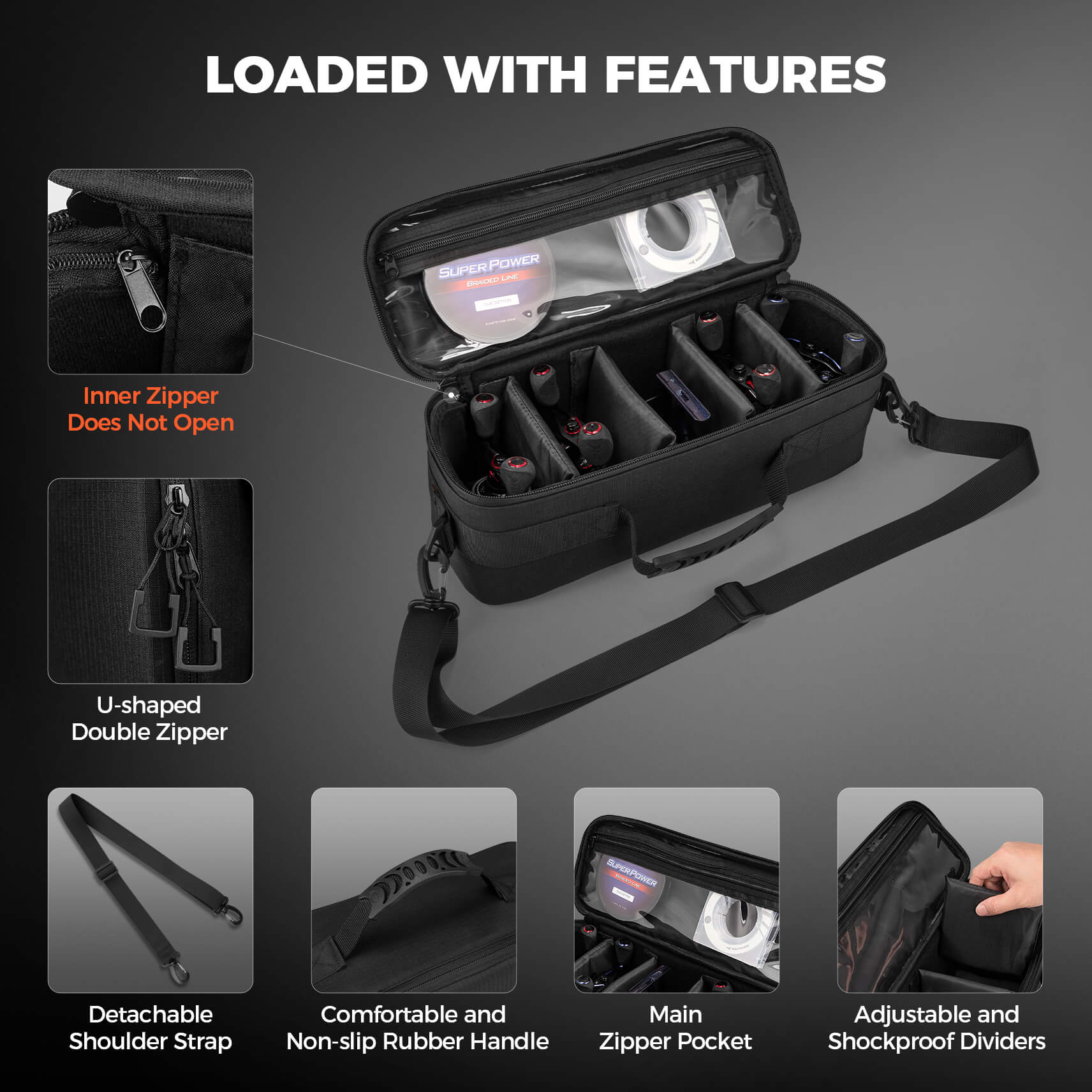 KastKing Fishing Reel Case Medium & Large - Image 7