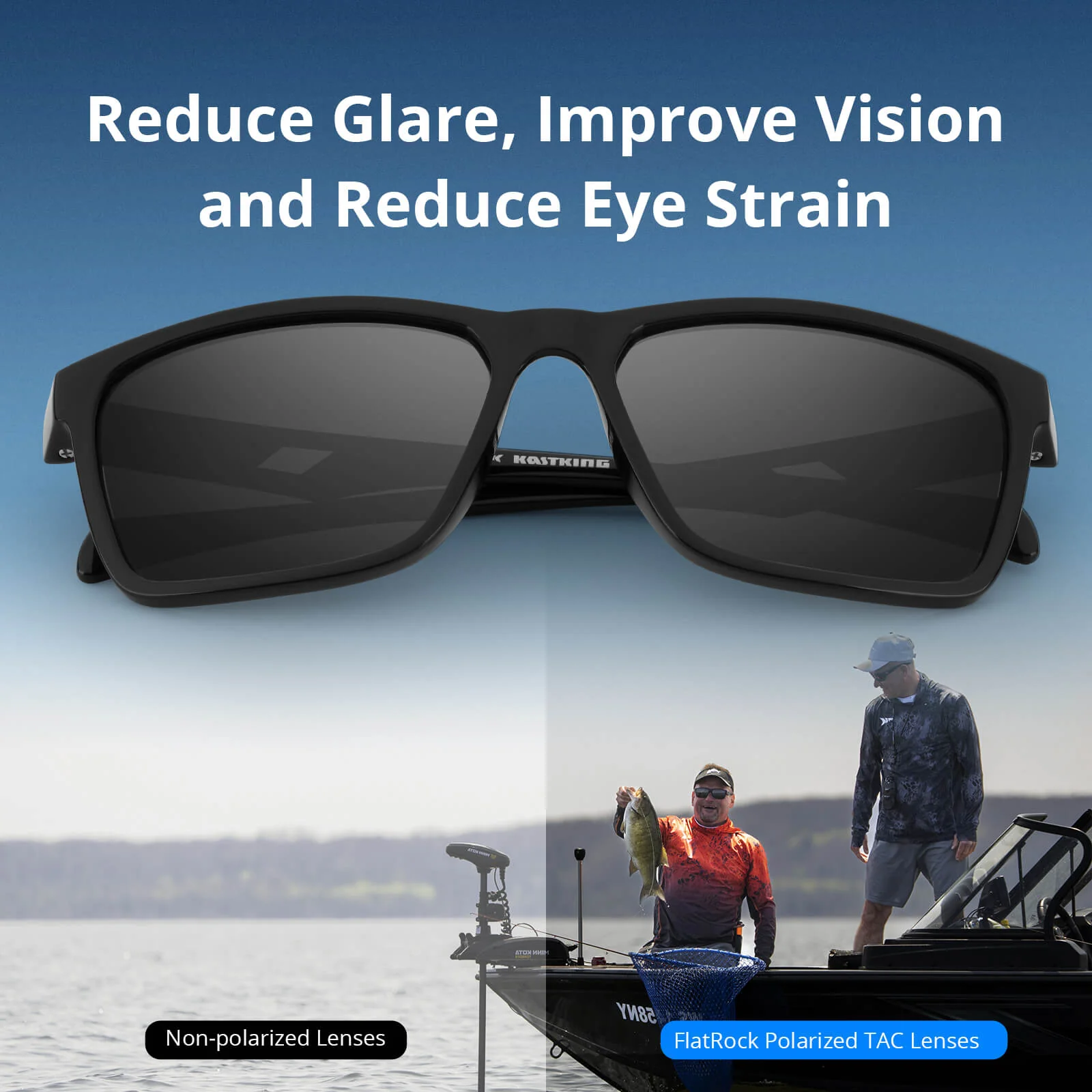 KastKing FlatRock Polarized Sport Sunglasses - Image 10