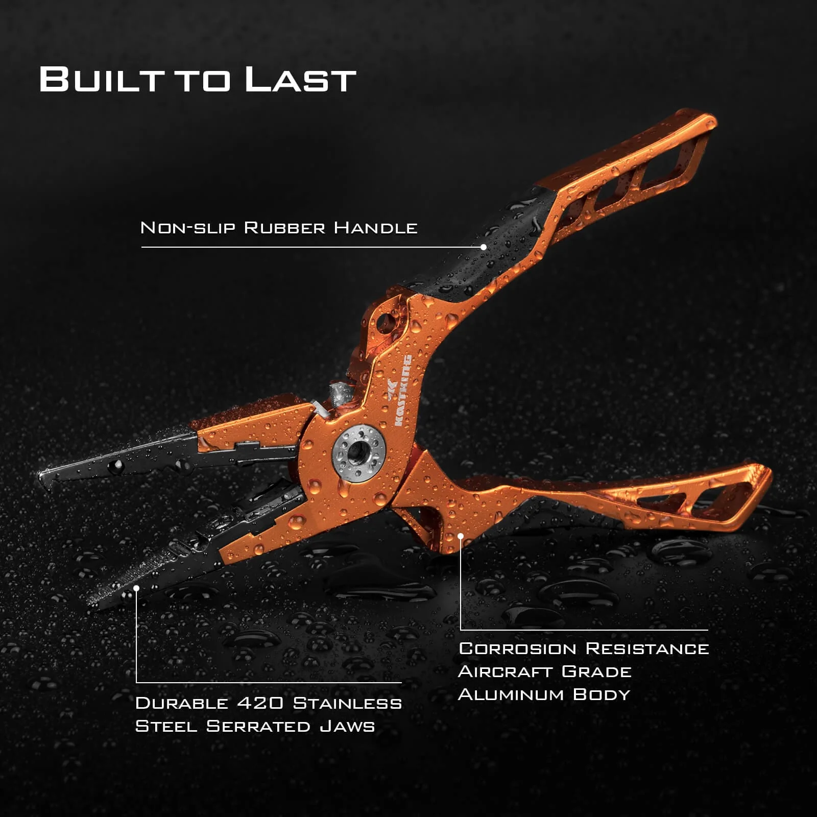 KastKing Gila 7.5-inch Fishing Pliers with Scissor Line Cutters - Image 6