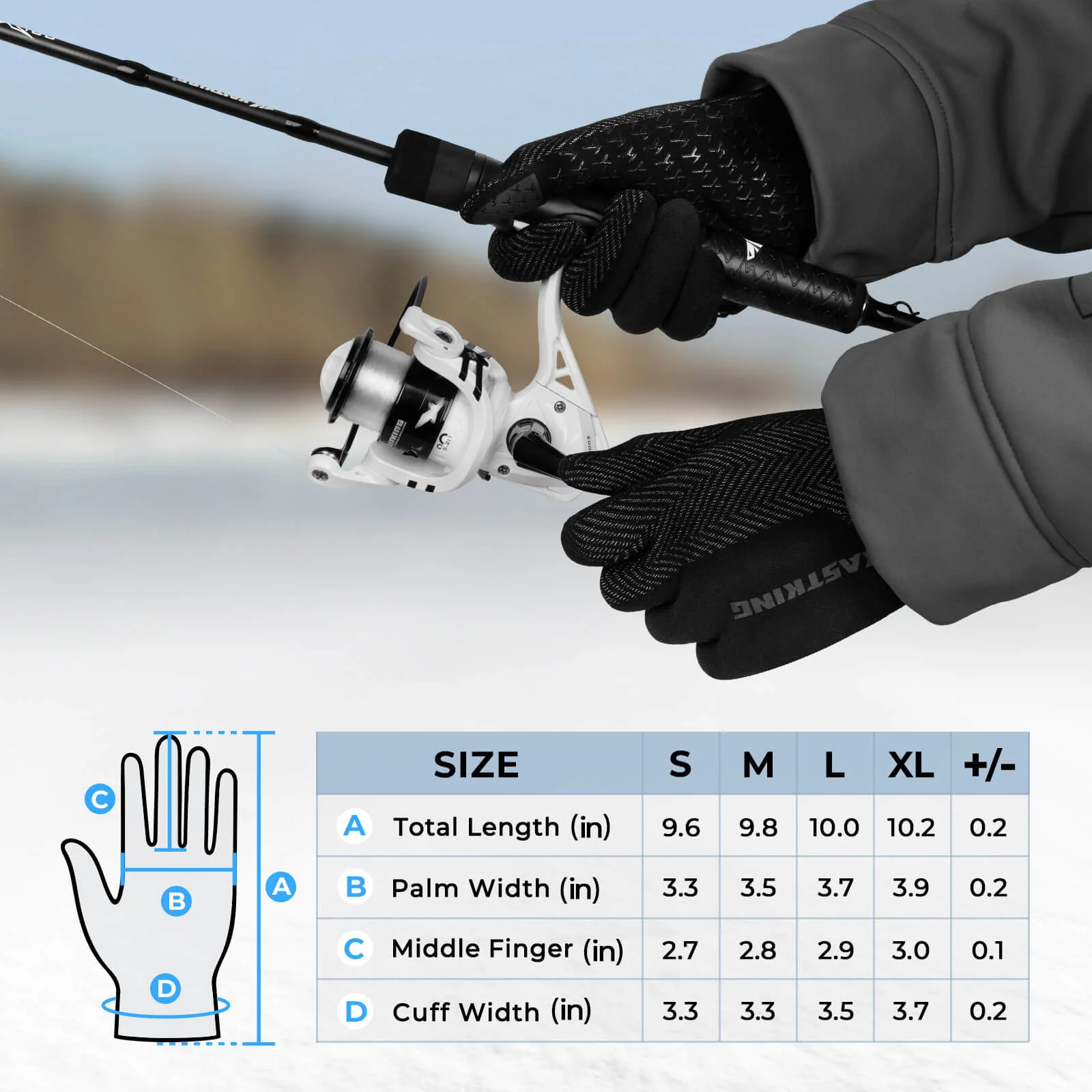 KastKing Grip Logic Full Finger Compression Glove Liners - Image 11