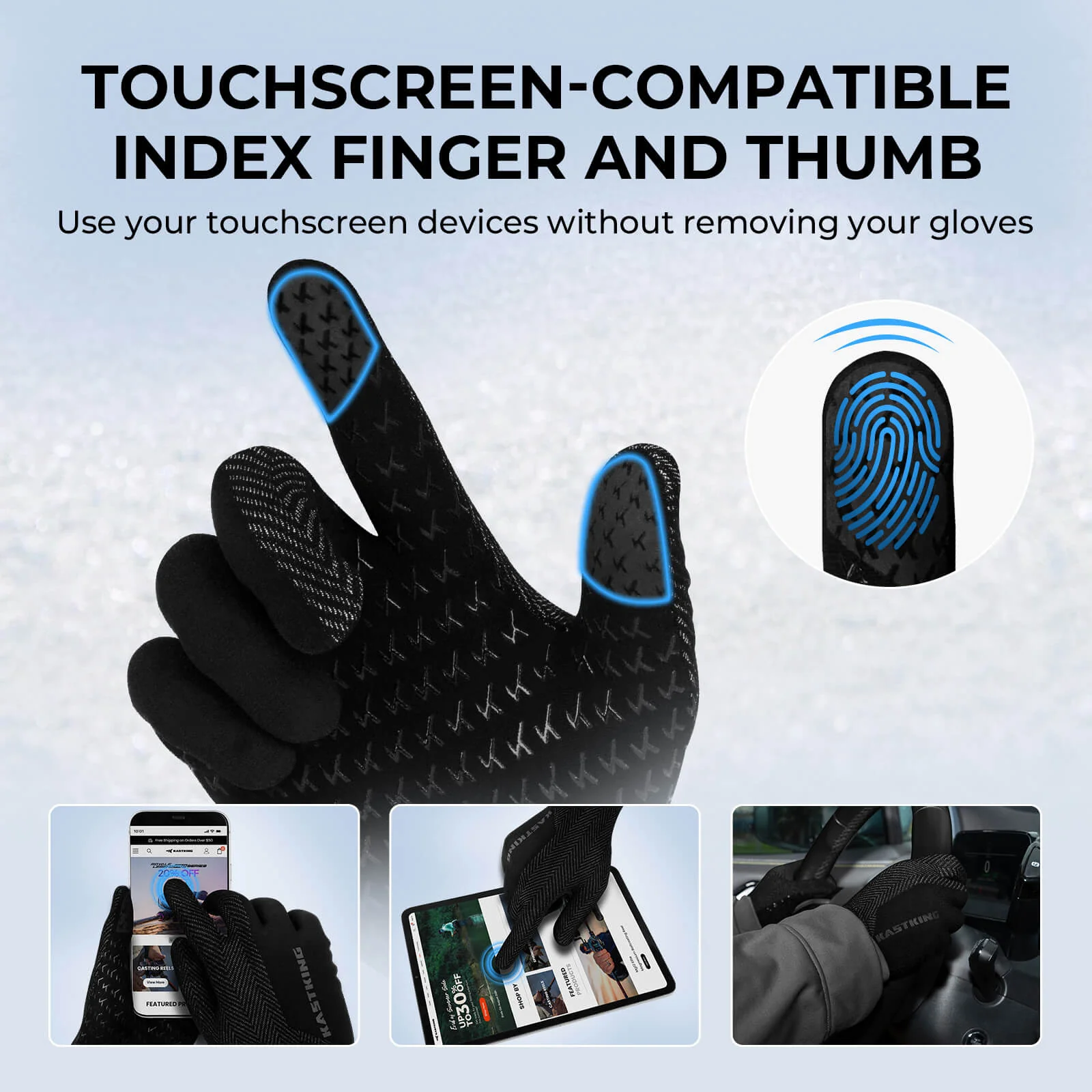 KastKing Grip Logic Full Finger Compression Glove Liners - Image 6