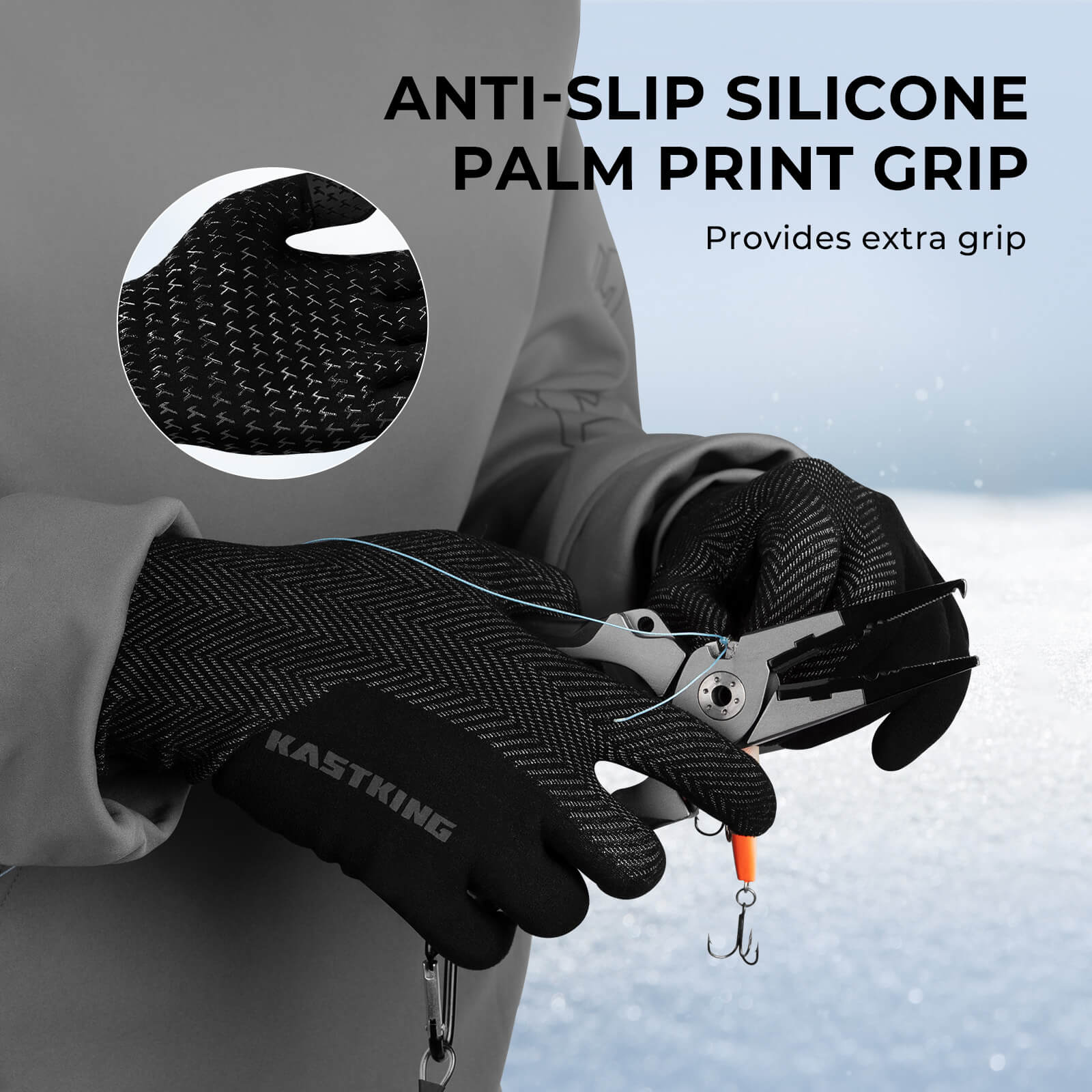 KastKing Grip Logic Full Finger Compression Glove Liners - Image 8