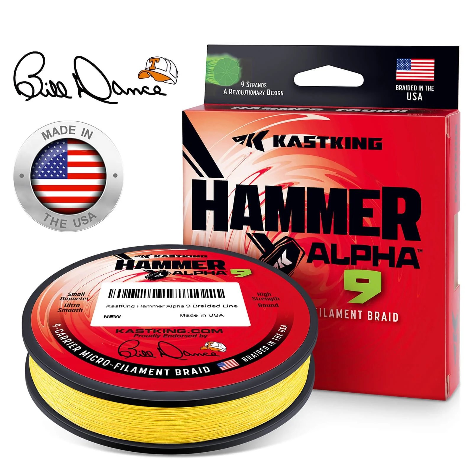 KastKing Hammer Alpha 9 UHMWPE 300Yds Braided Fishing Line - Image 11
