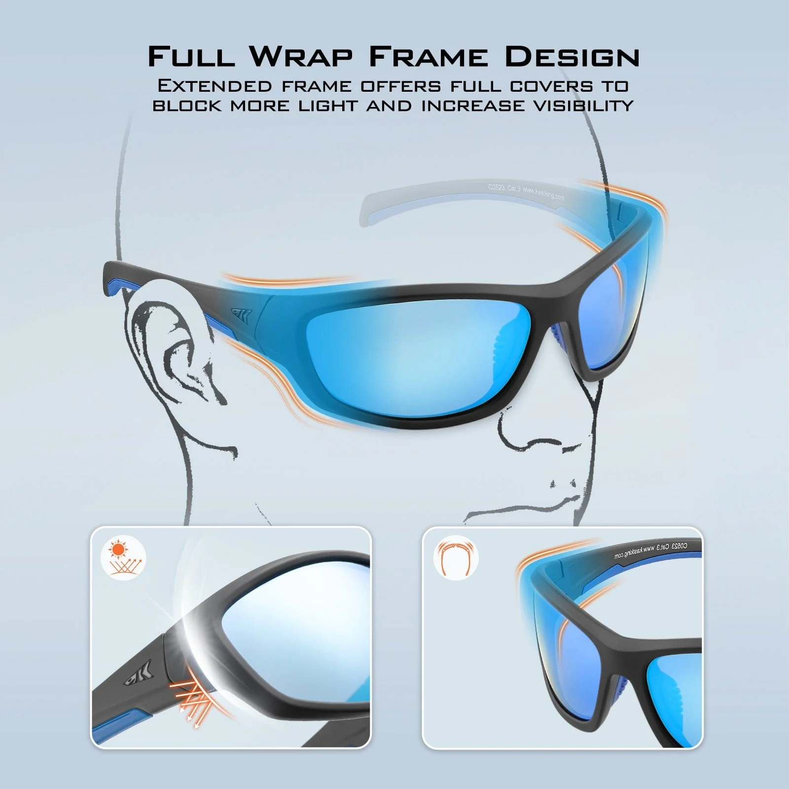 KastKing Hiwassee Polarized Sport Sunglasses for Men and Women - Image 12