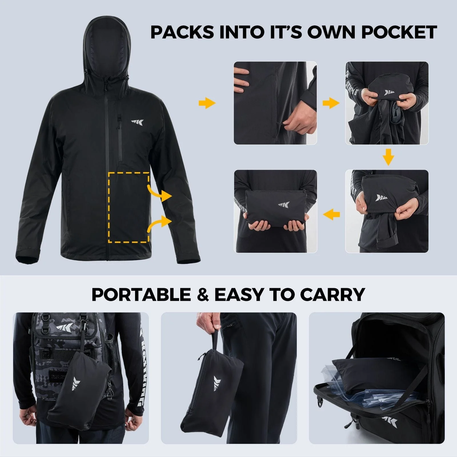 KastKing HydroArmor Lightweight Rain Jacket - Image 10