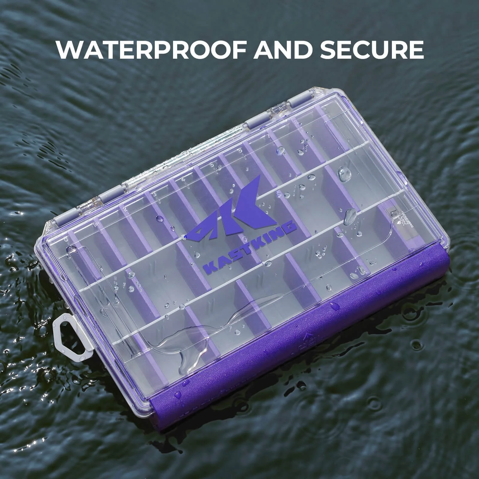 KastKing HyperSeal Waterproof Tackle Box - Purple - Image 2