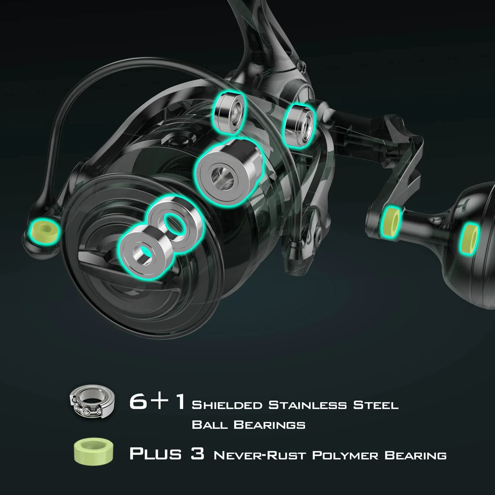 KastKing Kapstan Elite High Speed Saltwater Spinning Reel - Image 8