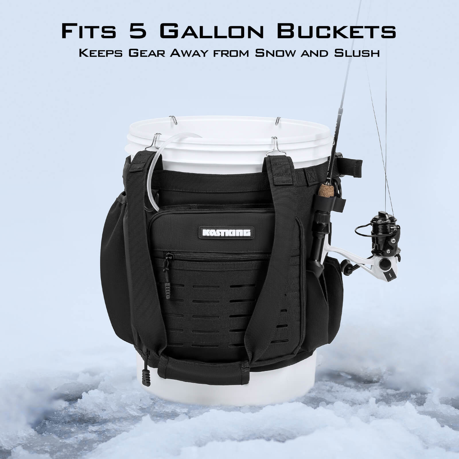 KastKing Karryall Fishing Bucket Organizer for 5 Gallon Bucket - Image 7
