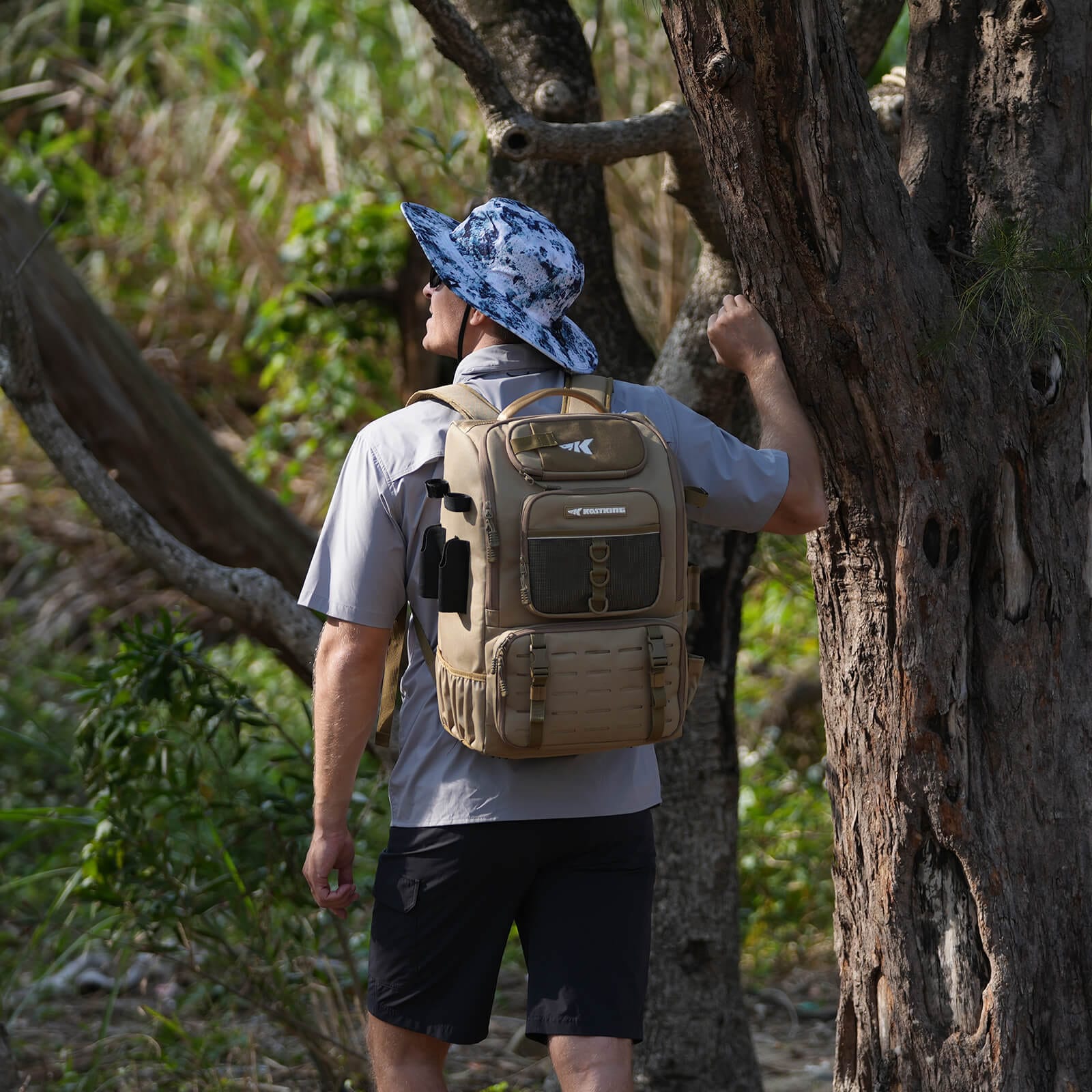 KastKing KarryAll Tackle Backpack with Rod Holders 4 Tackle Boxes - Image 13