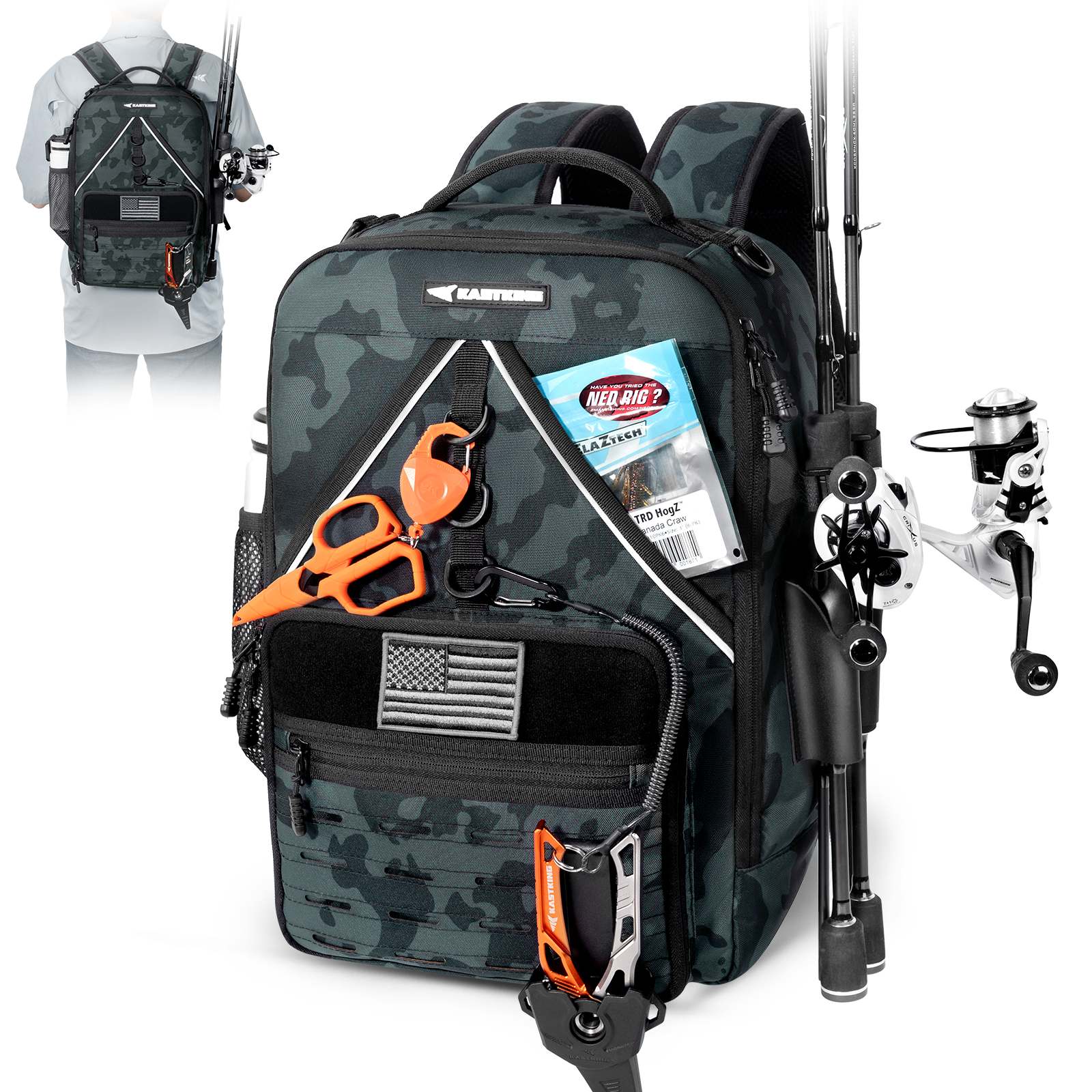 KastKing KarryAll KastMate Fishing Tackle Backpack - Image 2