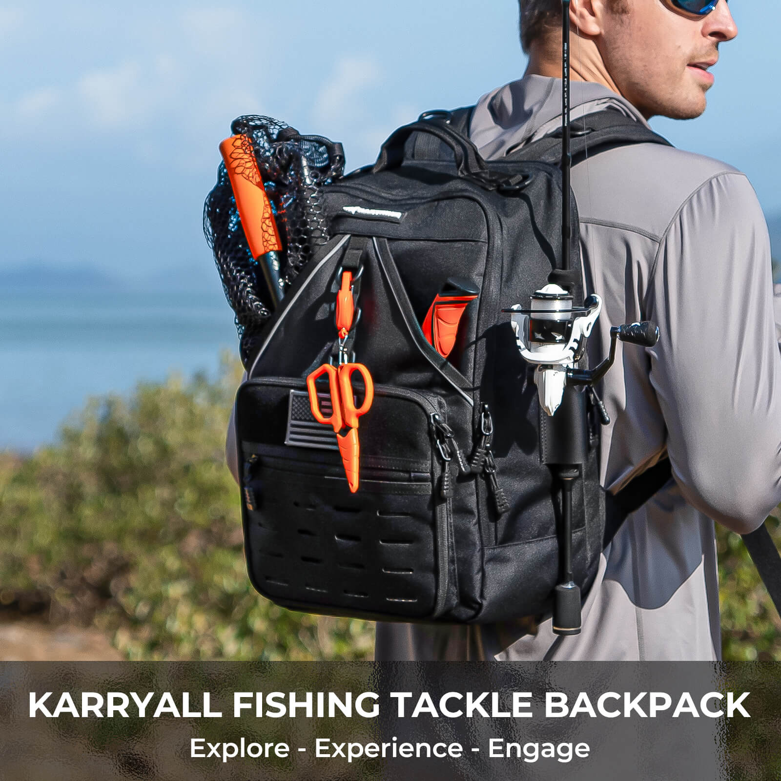KastKing KarryAll Medium Fishing Tackle Daily Backpack - Image 10