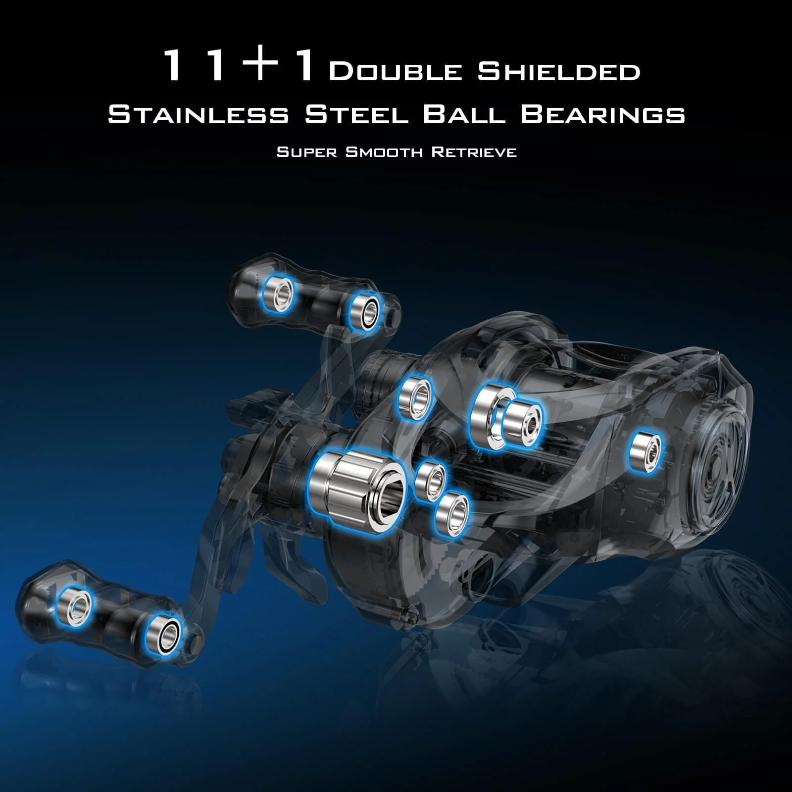 KastKing Kestrel Elite Magnesium Frame BFS Finesse Baitcasting Reel - Image 10