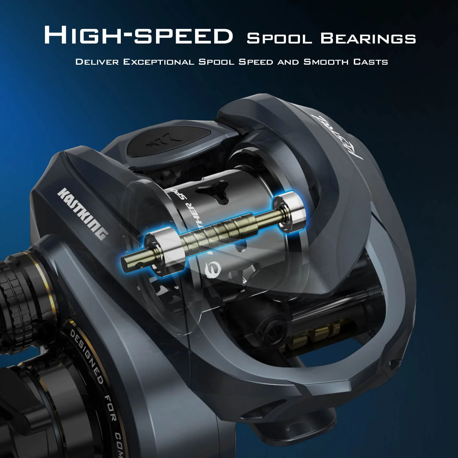 KastKing Kestrel Elite Magnesium Frame BFS Finesse Baitcasting Reel - Image 12