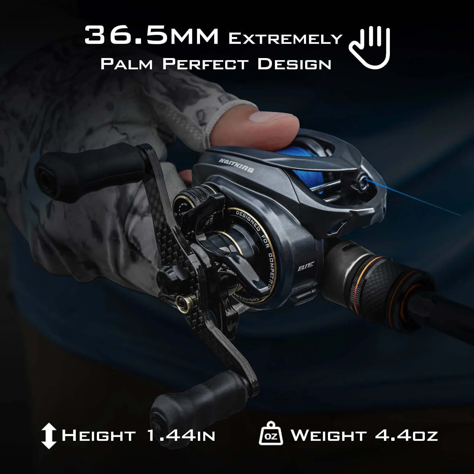 KastKing Kestrel Elite Magnesium Frame BFS Finesse Baitcasting Reel - Image 5