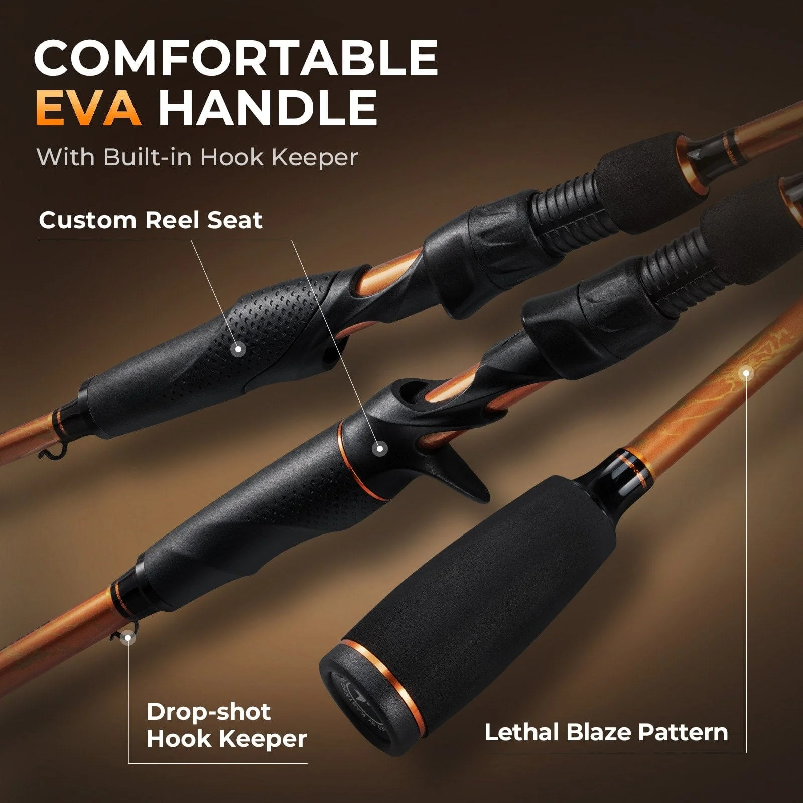 KastKing Lethal Blaze Twin-Tip Baitcaster Rod and Reel Combo - Image 13