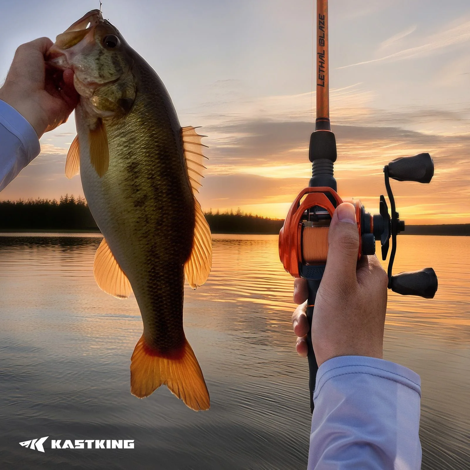 KastKing Lethal Blaze Twin-Tip Baitcaster Rod and Reel Combo - Image 15