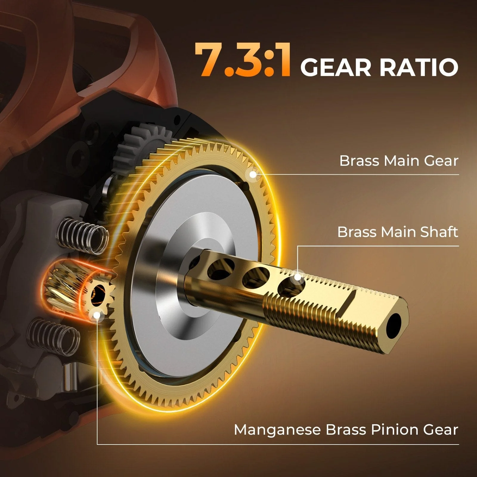 KastKing Lethal Blaze Twin-Tip Baitcaster Rod and Reel Combo - Image 5
