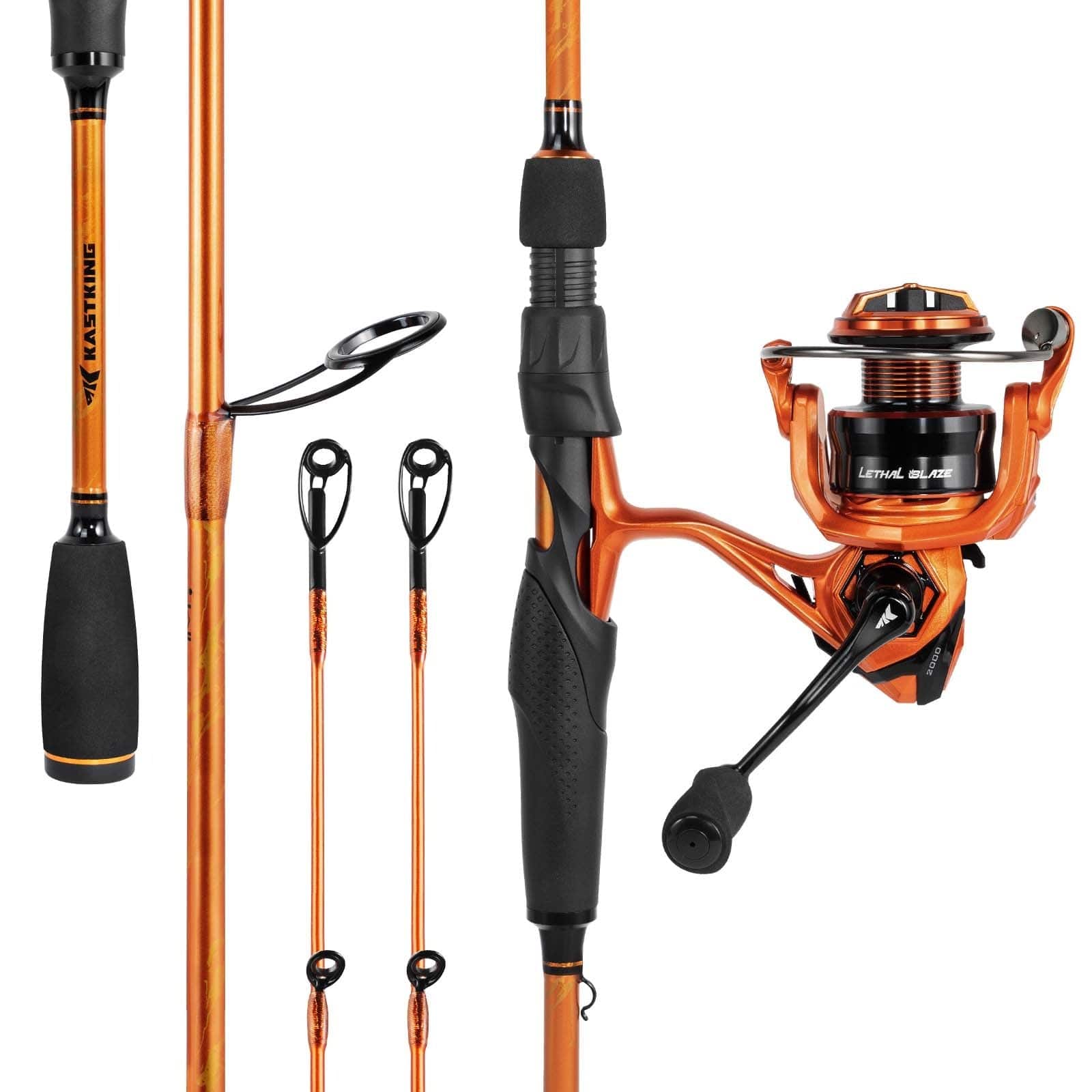 KastKing Lethal Blaze Twin-Tip Spinning Fishing Rod and Reel Combo - Image 13