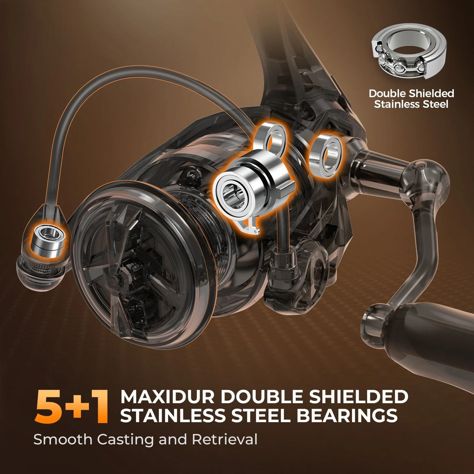 KastKing Lethal Blaze Twin-Tip Spinning Fishing Rod and Reel Combo - Image 4