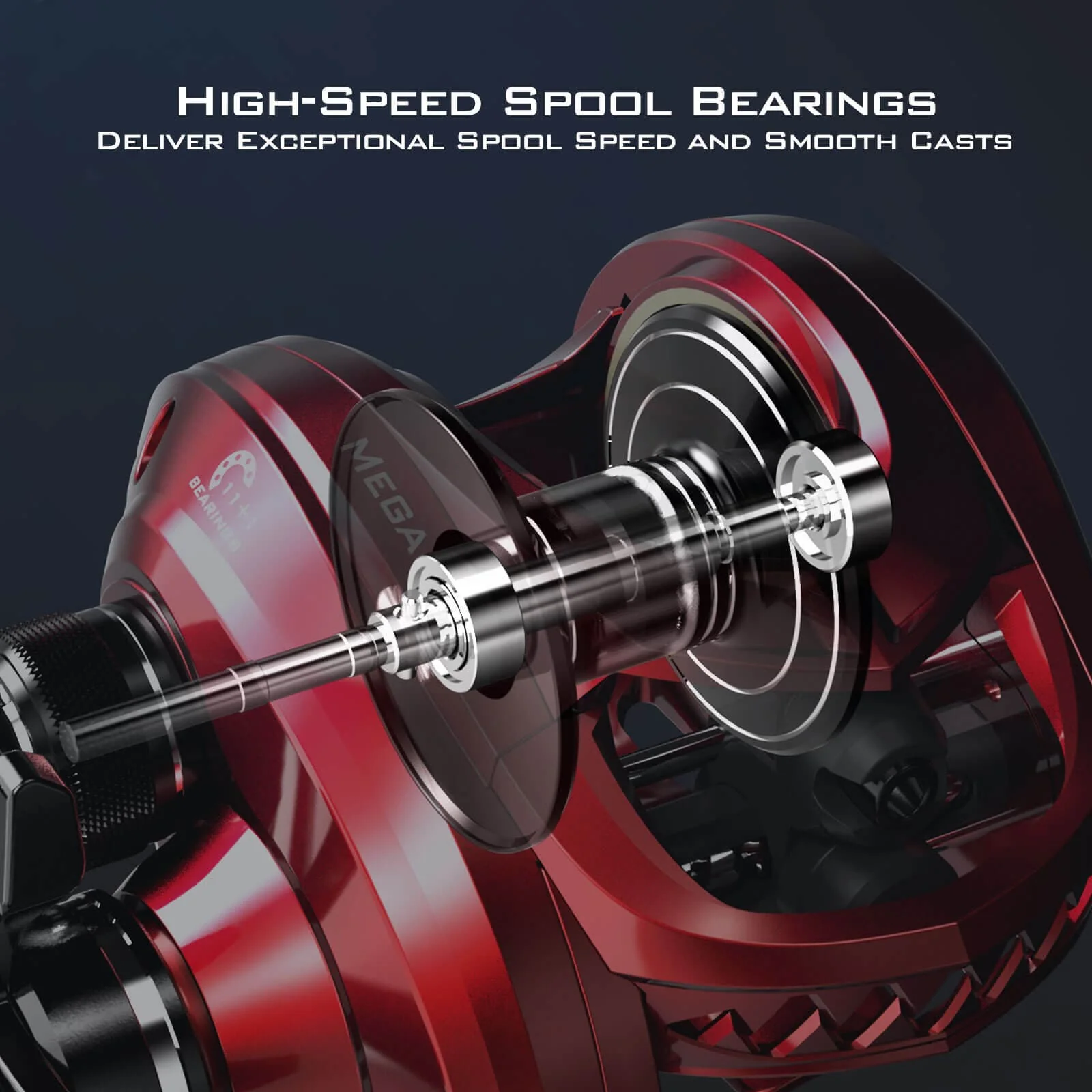 KastKing MegaJaws Baitcasting Reels with AutoMag Dual Braking System - Image 11