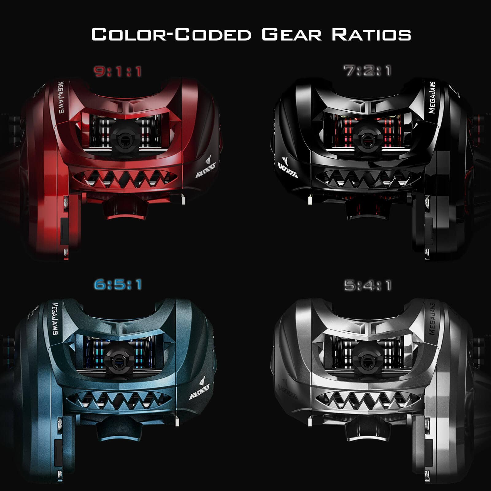 KastKing MegaJaws Baitcasting Reels with AutoMag Dual Braking System - Image 5