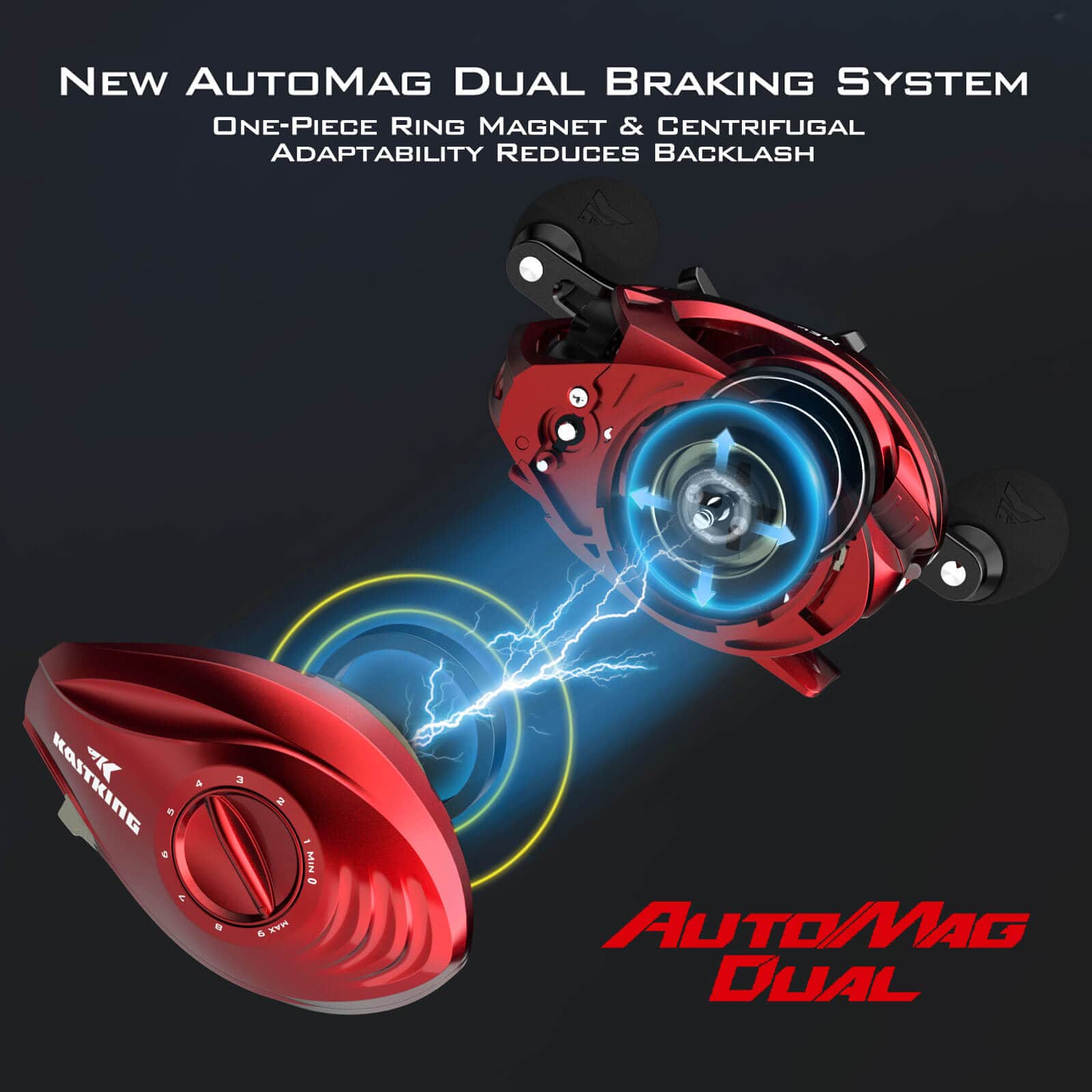 KastKing MegaJaws Baitcasting Reels with AutoMag Dual Braking System - Image 6