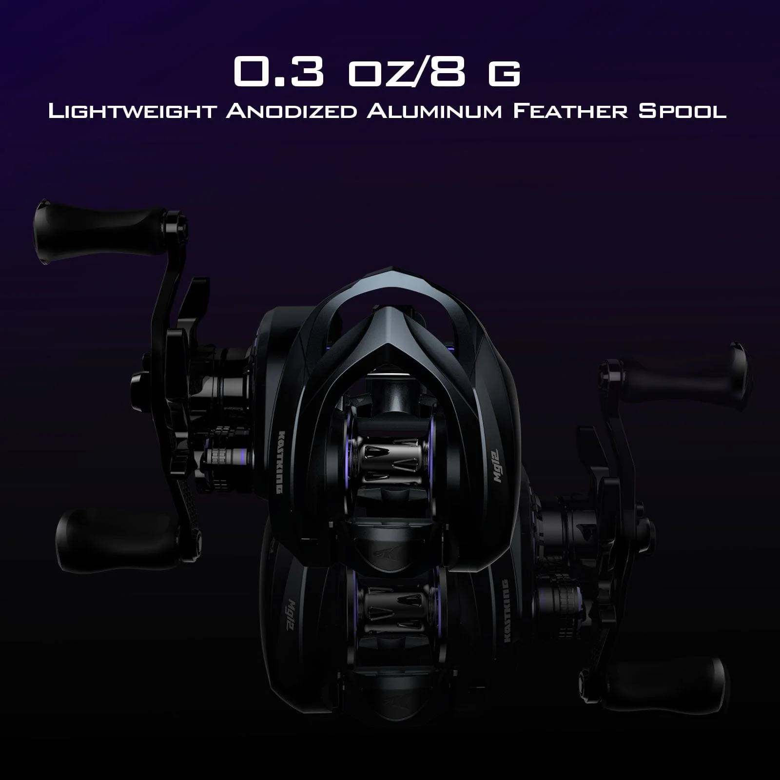 KastKing Mg12 Elite Magnesium Baitcasting Reel - Image 5