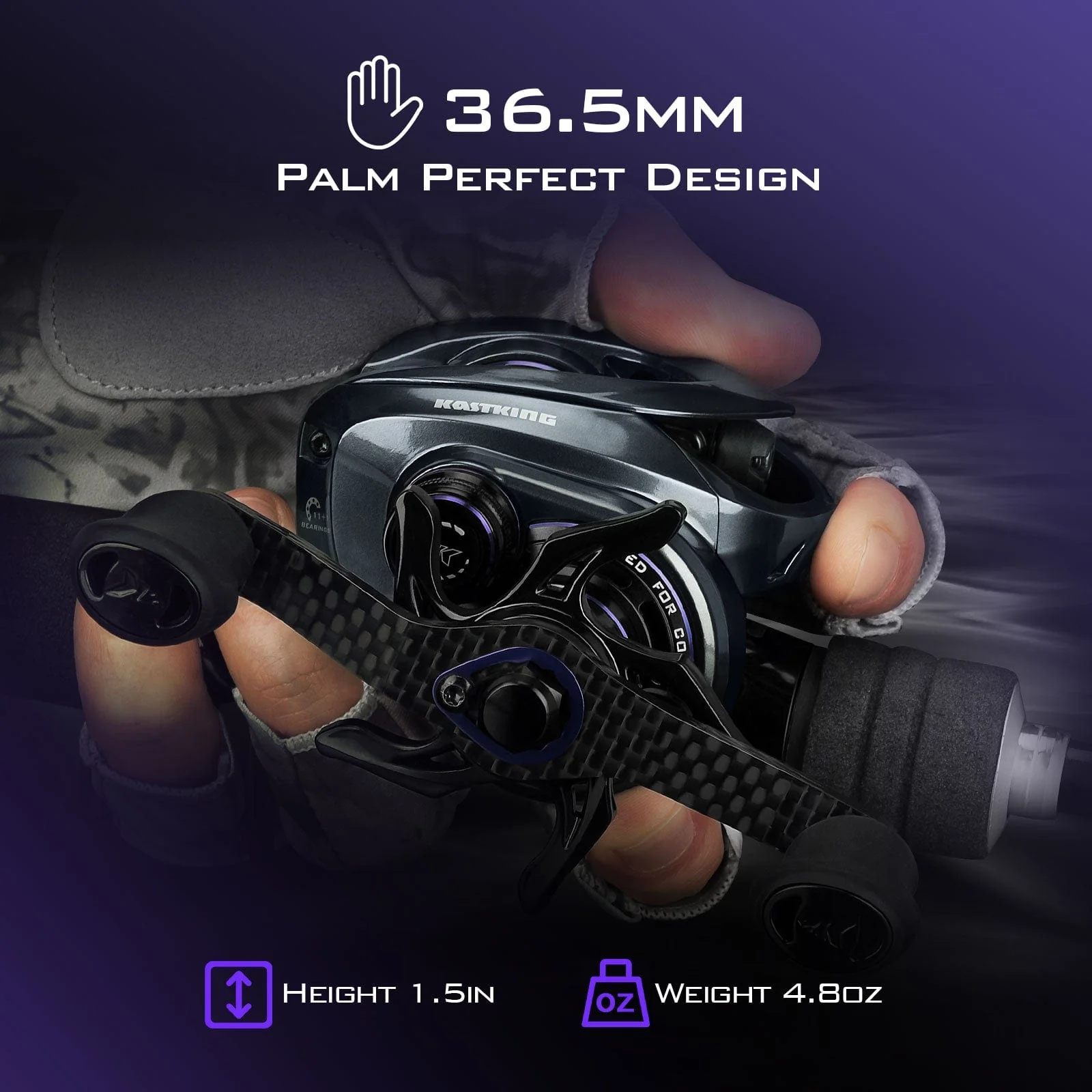 KastKing Mg12 Elite Magnesium Baitcasting Reel - Image 7