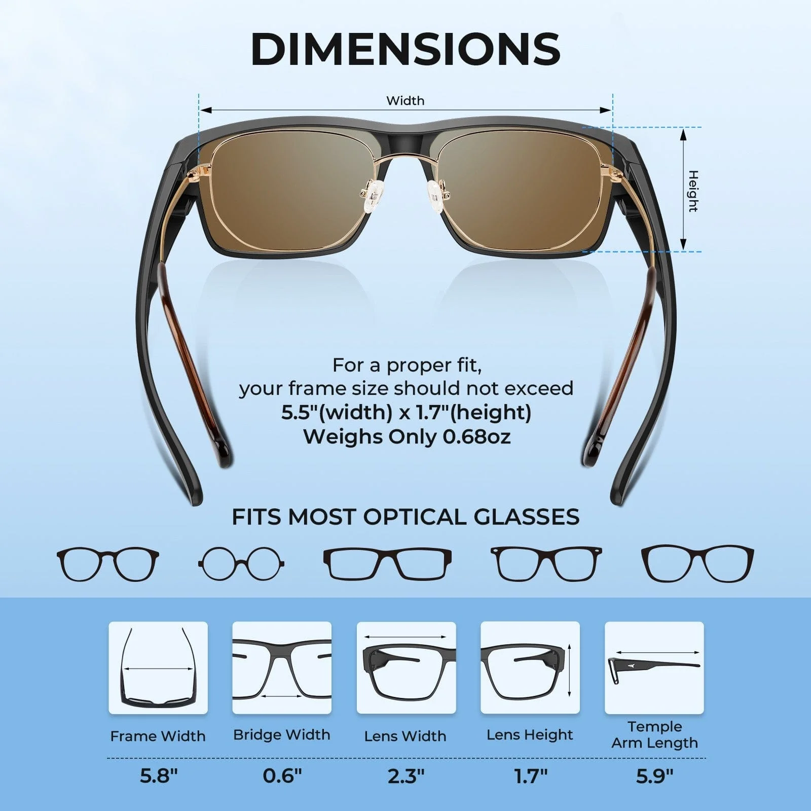 KastKing Molino Fit-Over Polarized Sunglasses - Image 6