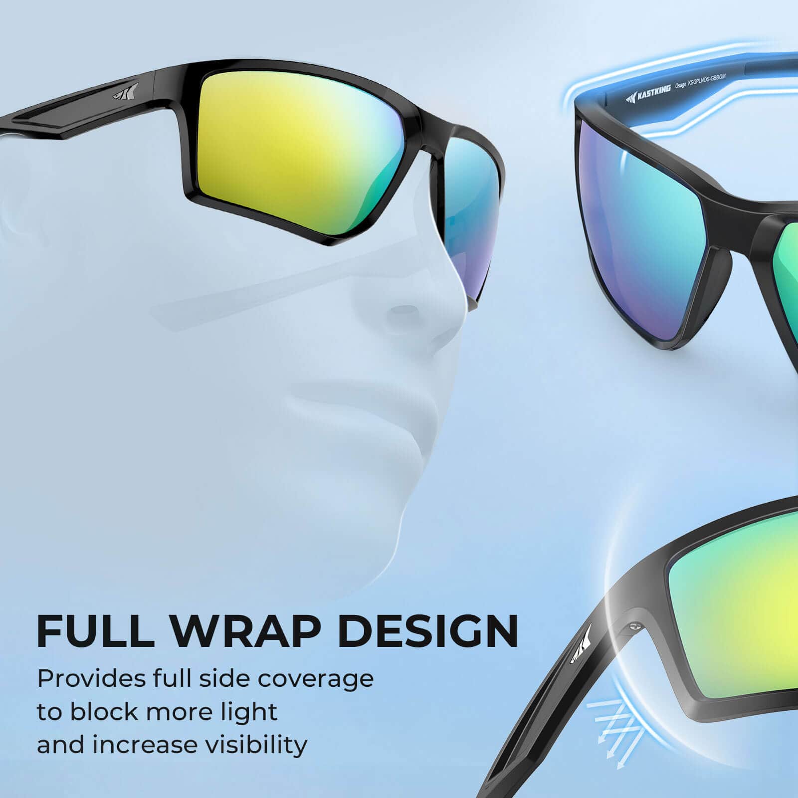 KastKing Osage Polarized Sport Sunglasses for Men and Women - Image 10