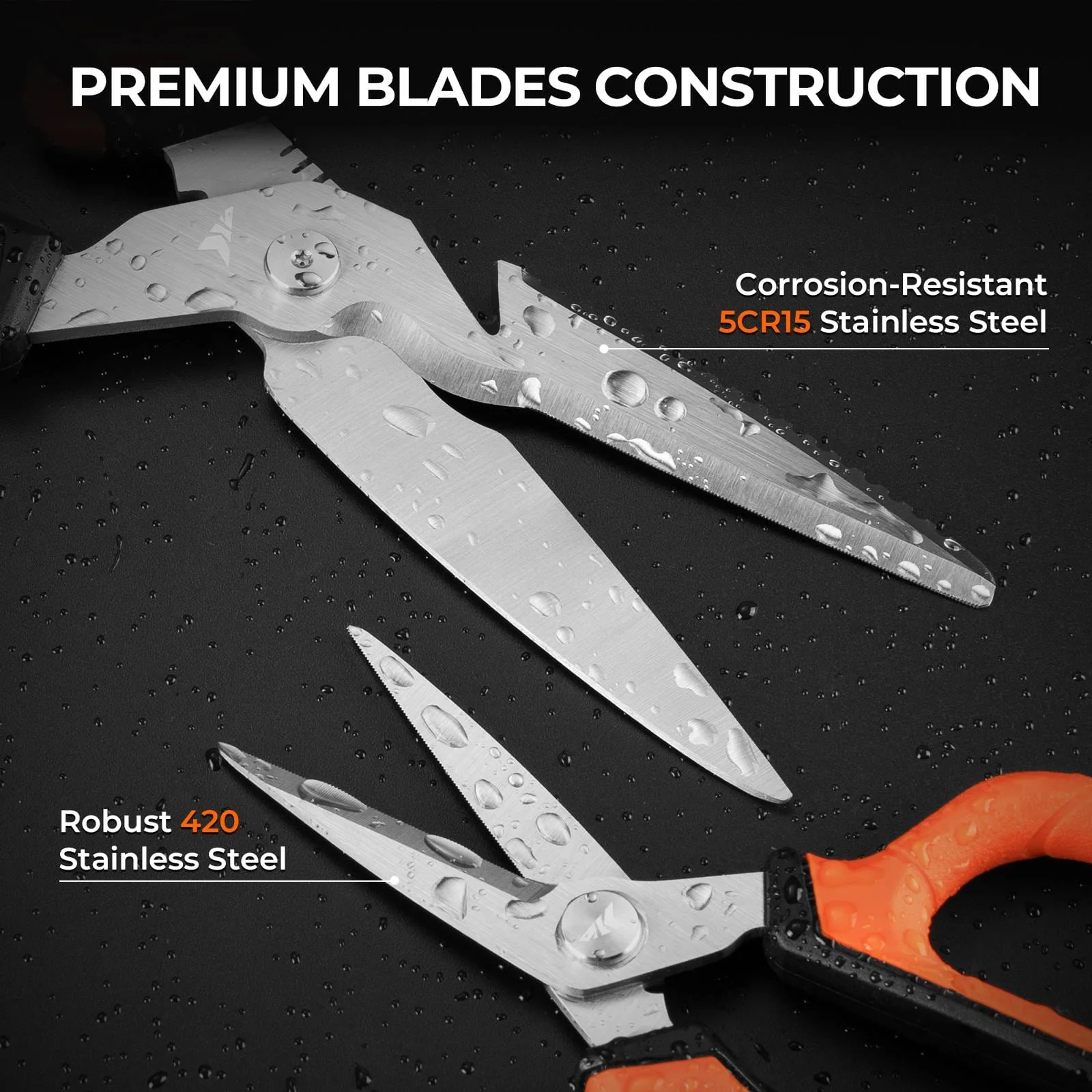 KastKing Paradox Fishing Braid Scissors & Bait Shears Combo - Image 3