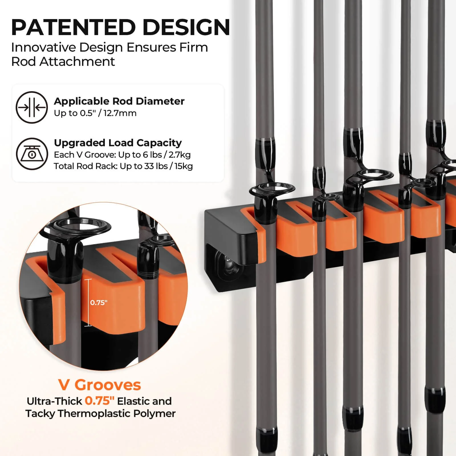 KastKing Patented V15 Vertical Fishing Rod Holder - Image 3