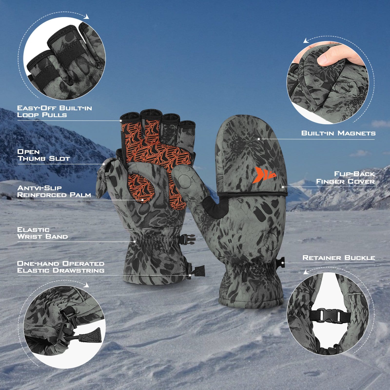 KastKing PolarBlast Mittens - Image 12