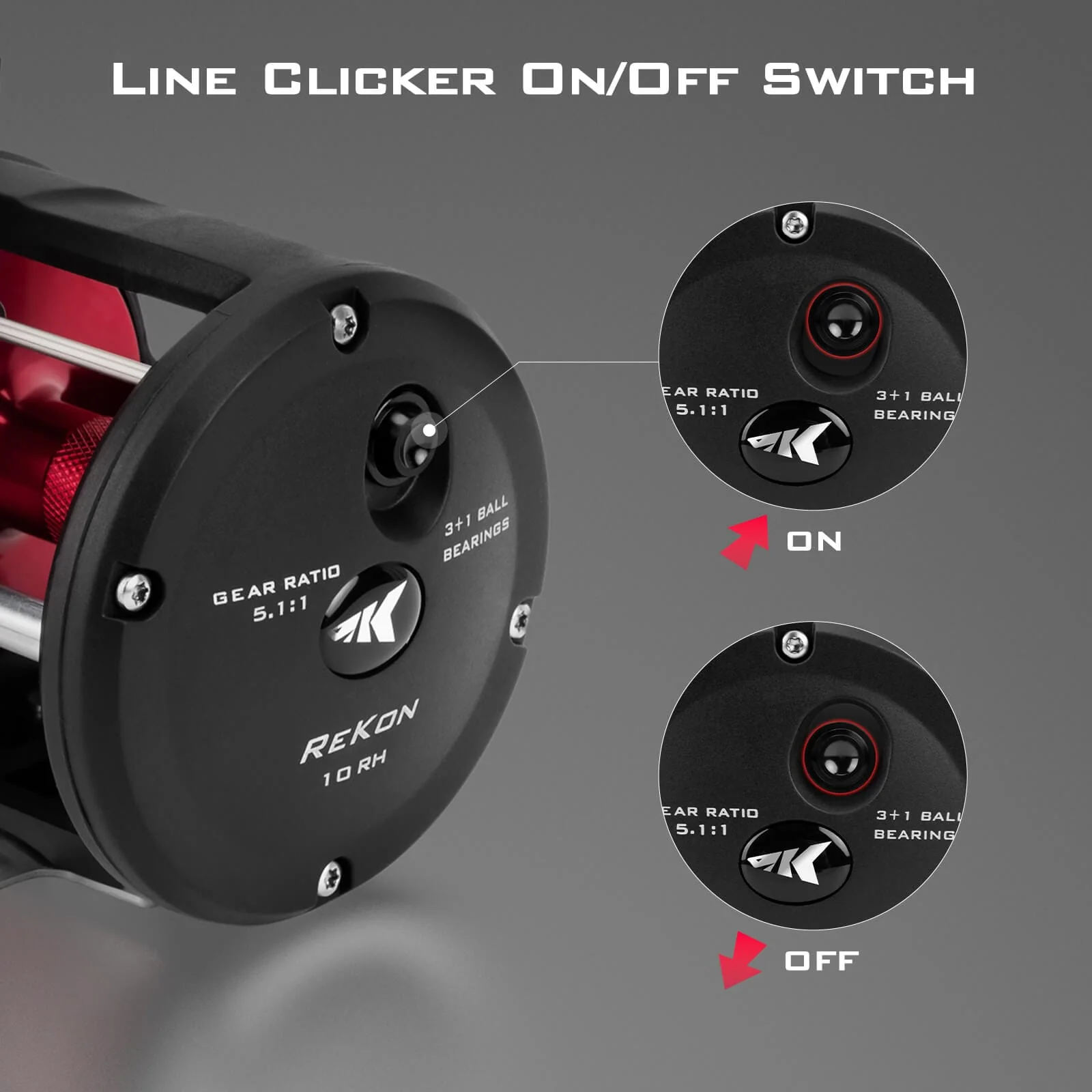 KastKing ReKon Round Baitcasting Reel - Image 3