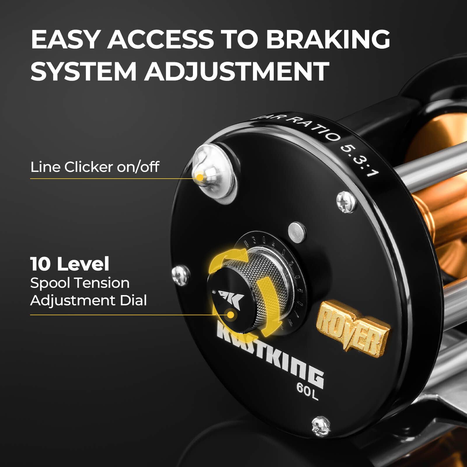 KastKing Rover Round Baitcasting Reel - Image 16