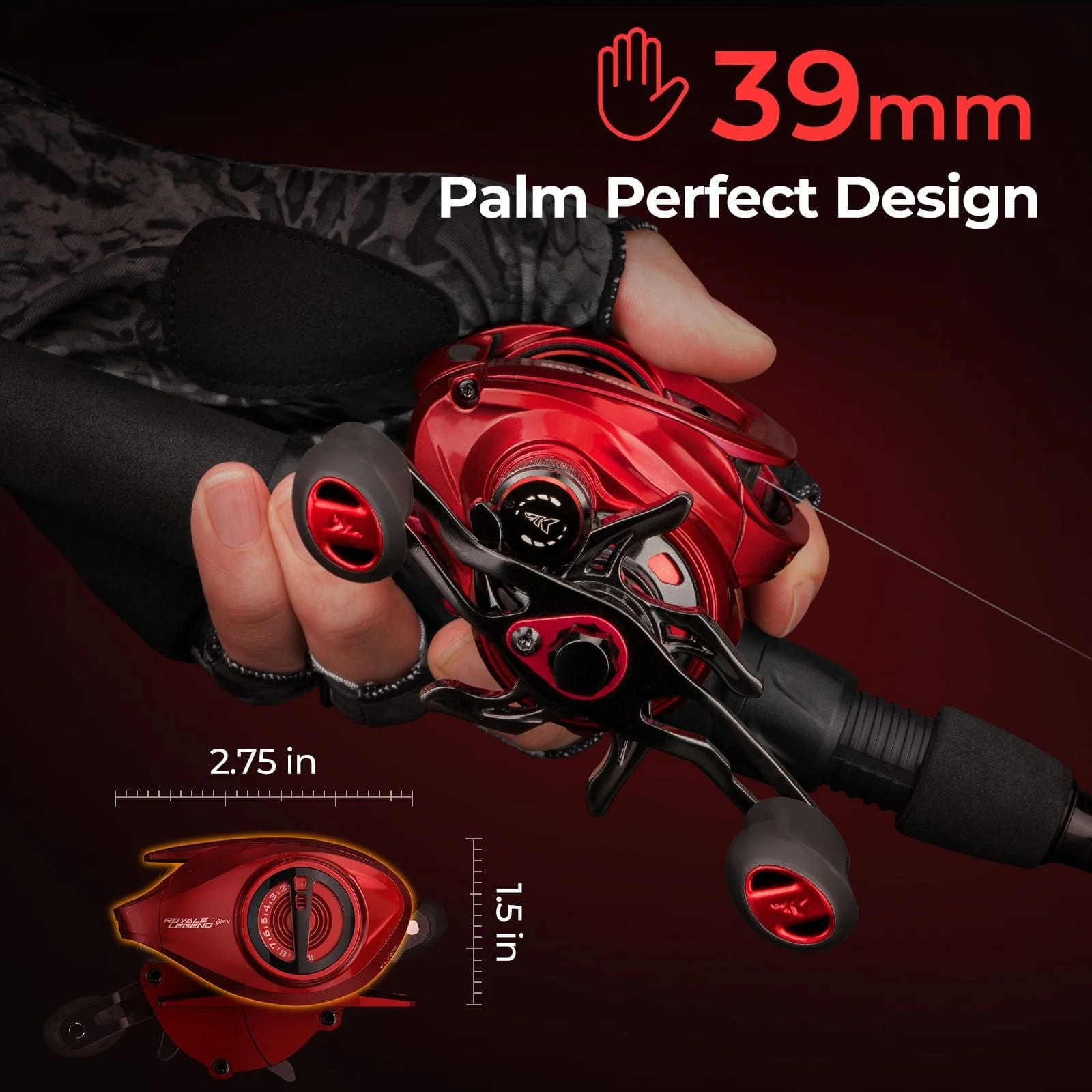 KastKing Royale Legend Glory Baitcasting Reel - Image 8