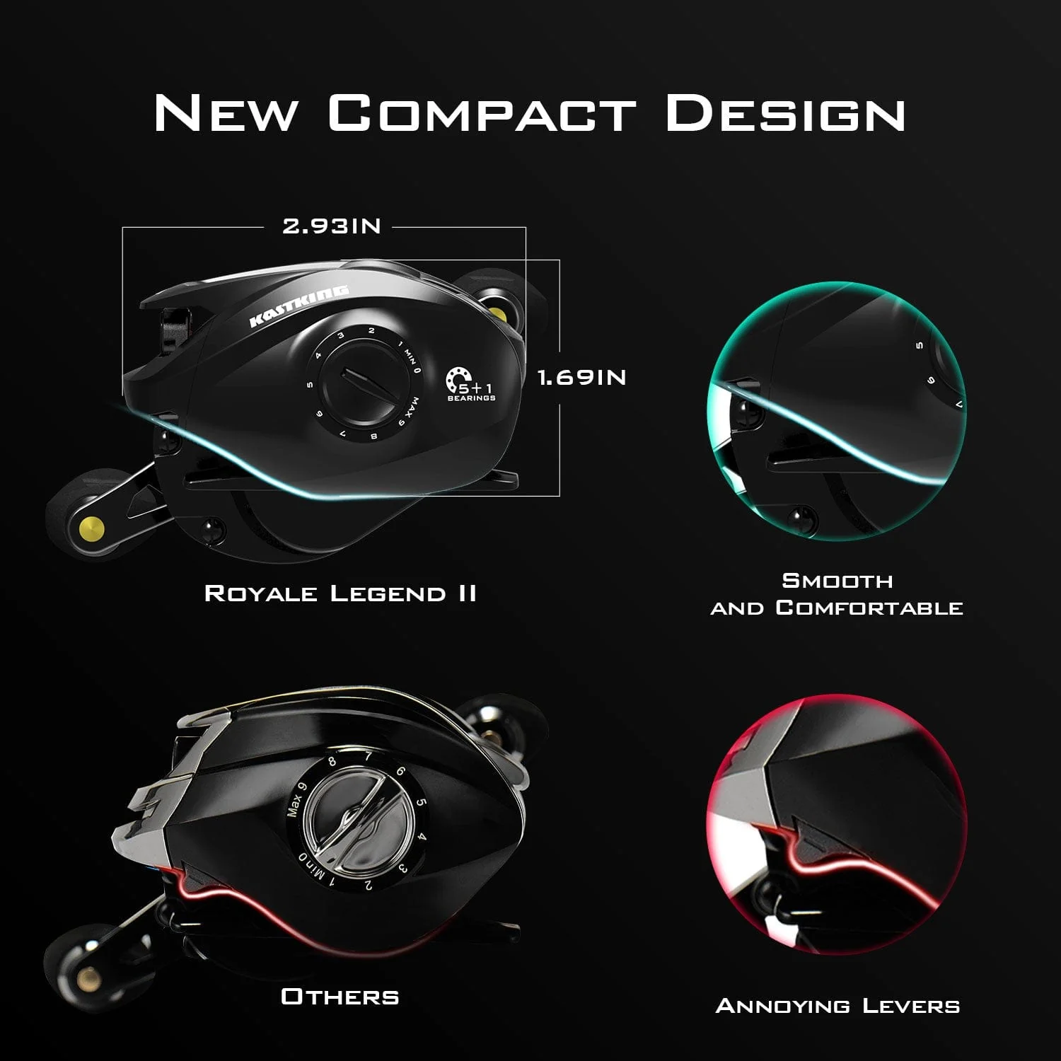 KastKing Royale Legend II Baitcasting Reel - Image 6